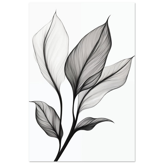 Eleganz der Blätter 60x90 cm - Pixara