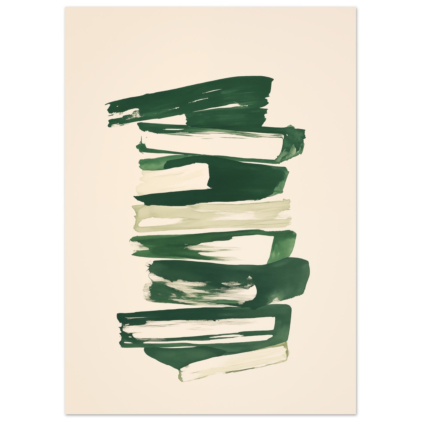 Struktur in Grün – Abstrakte Harmonie Poster 50x70 cm - Pixara