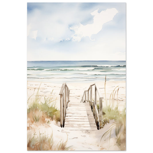 Strandzugang Poster 60x90 cm - Pixara