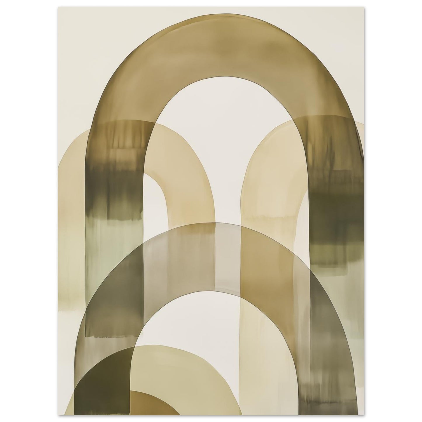 Sanfte Bögen – Minimalistische abstrakte Architektur 30x40 cm - Pixara