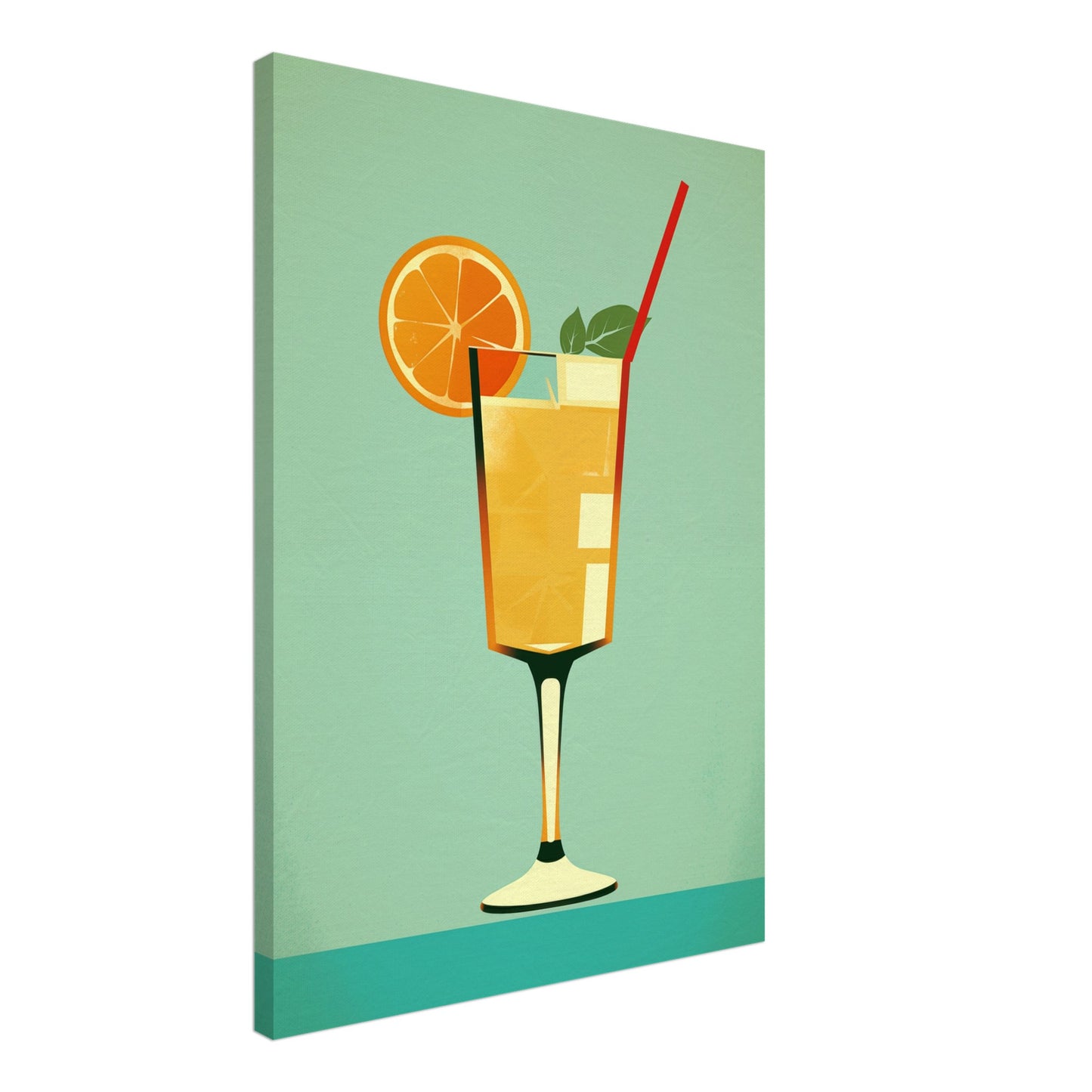 Happy Hour Leinwand 50x70 cm - Pixara