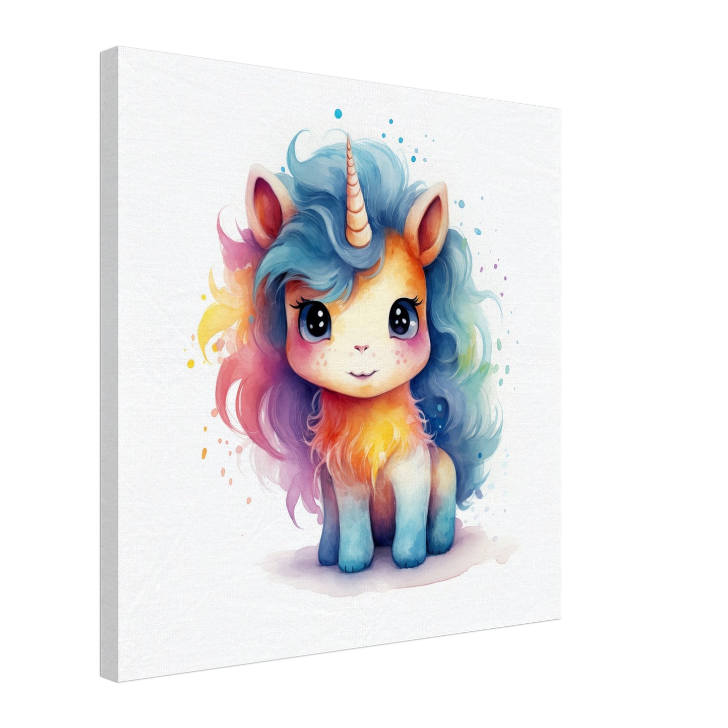Einhorn "Stella" Leinwand 50x50 cm - Pixara