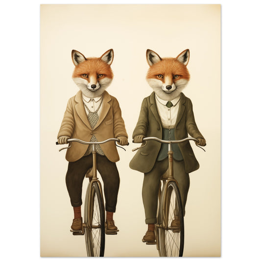 Mr. und Mrs. Foxleys Fahrt Poster 50x70 cm - Pixara
