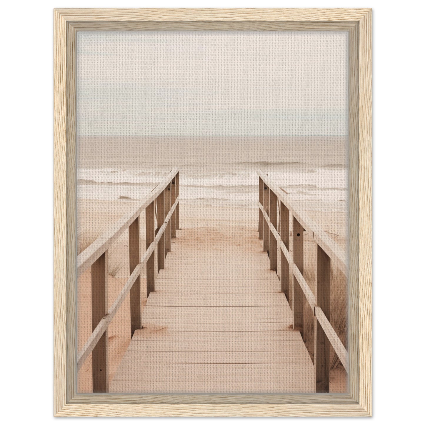 Weg zum Horizont - Gerahmte Leinwand Holzrahmen 30x40 cm - Pixara
