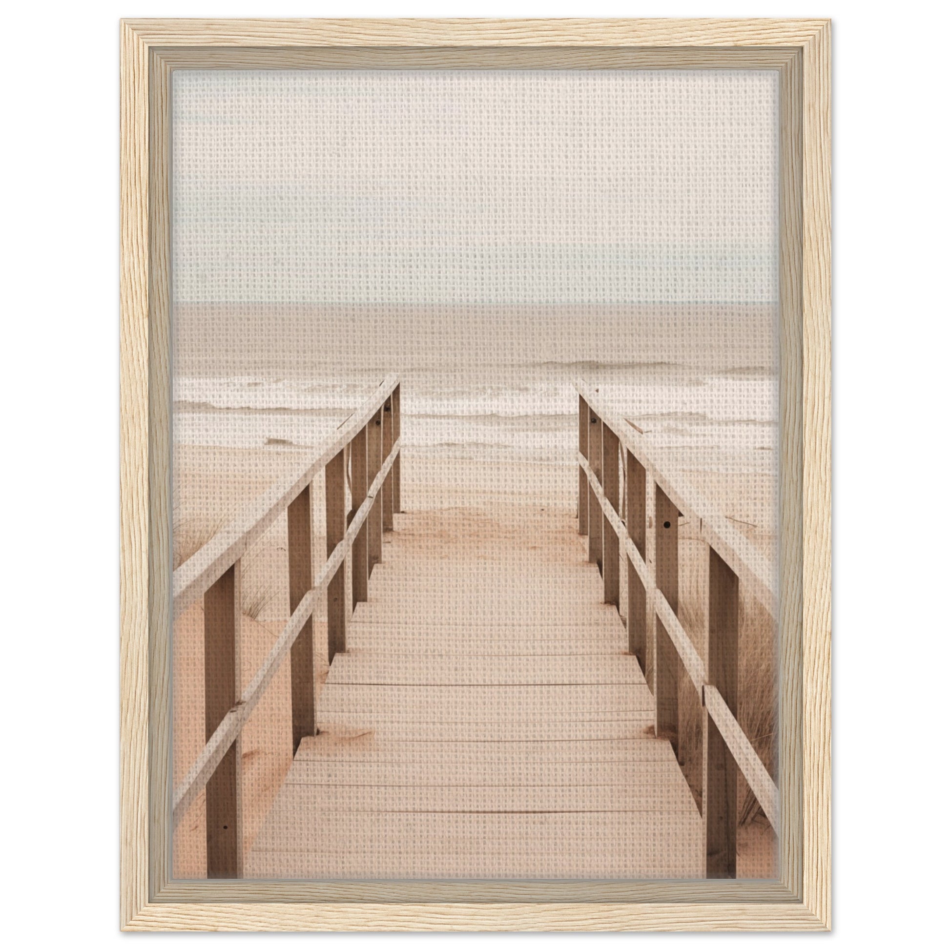 Weg zum Horizont - Gerahmte Leinwand Holzrahmen 30x40 cm - Pixara