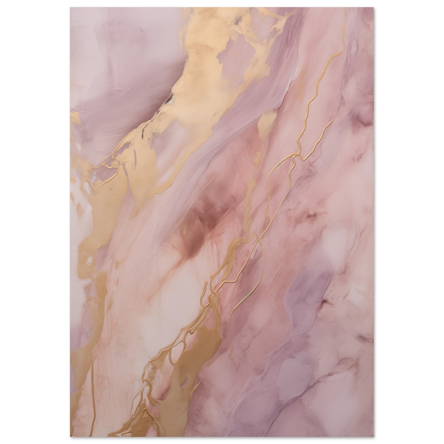 Purpur-Gold Poster A4 21x29.7 cm - Pixara