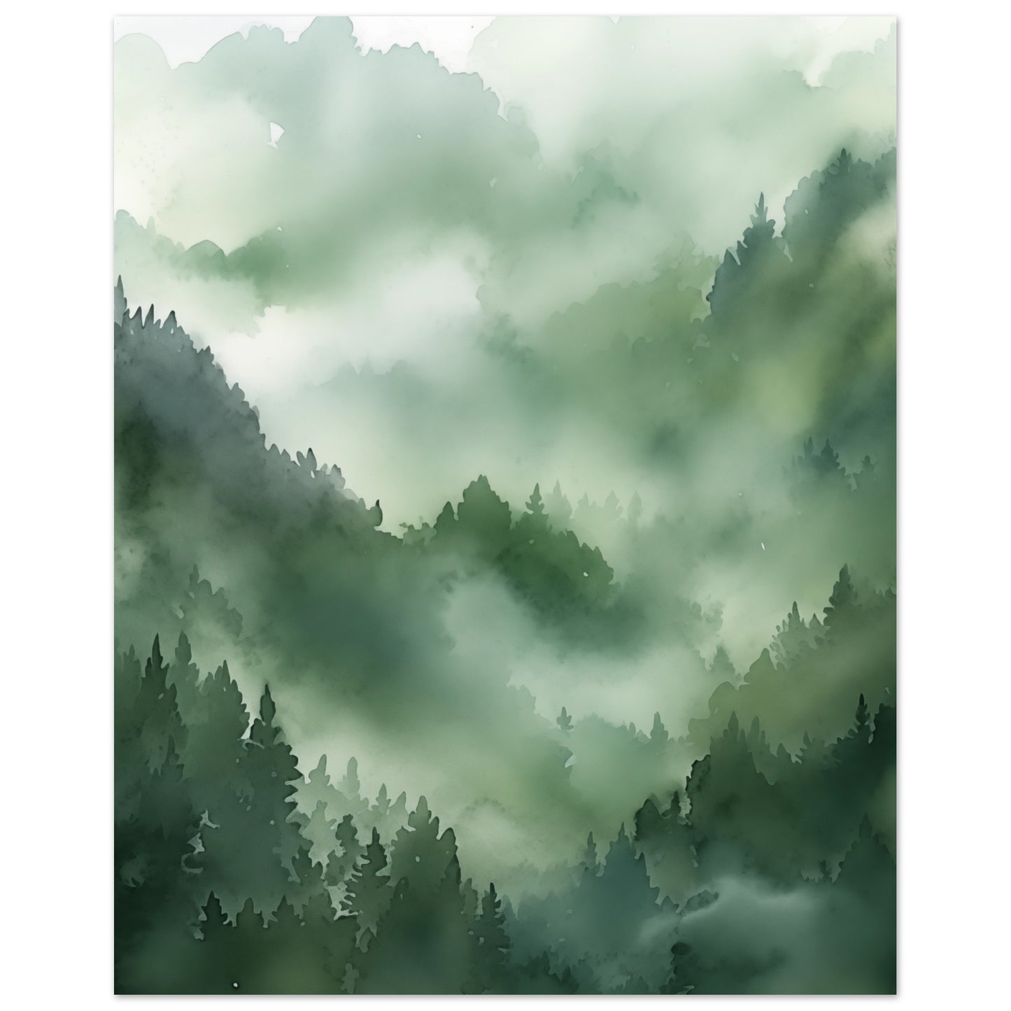 Morgendämmerung im Urwald Poster 40x50 cm - Pixara
