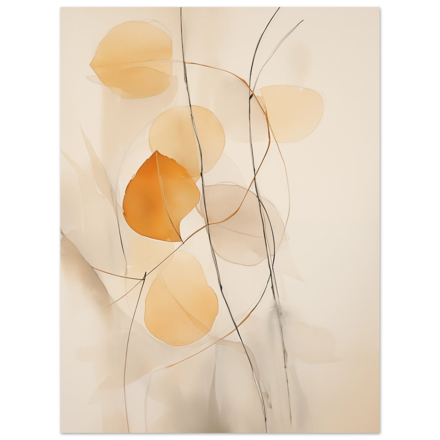 Herbstliche Abstraktion Poster 30x40 cm - Pixara