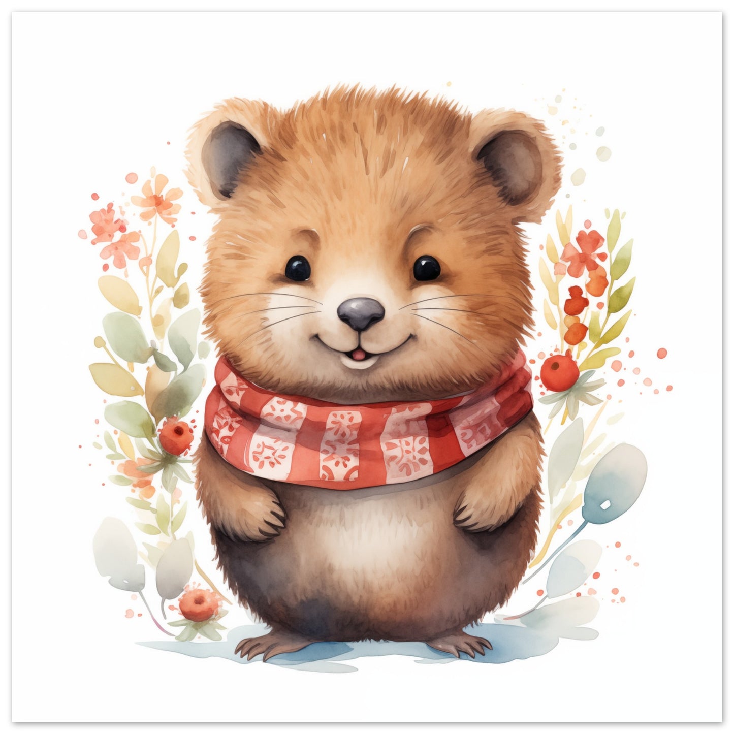 Quokka "Bella" Poster 50x50 cm - Pixara