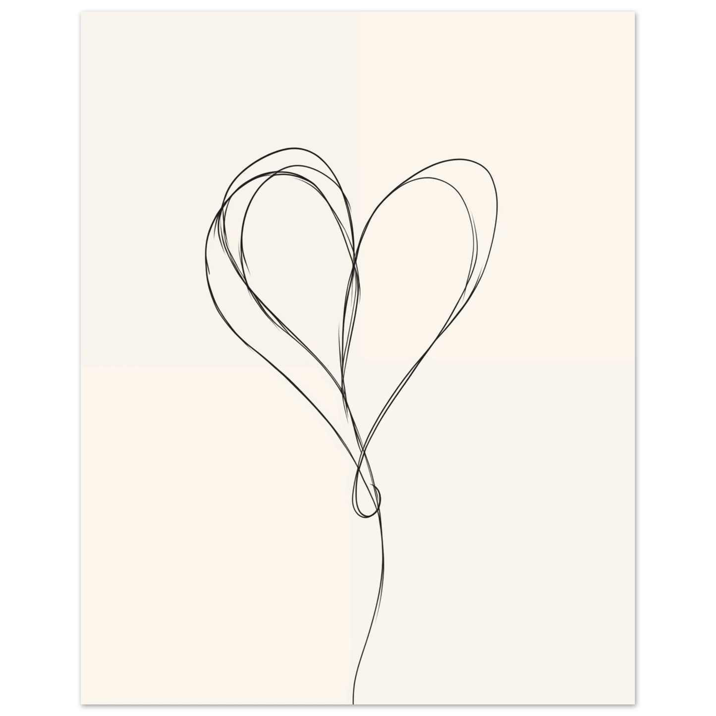 One-Line Love Poster 40x50 cm - Pixara