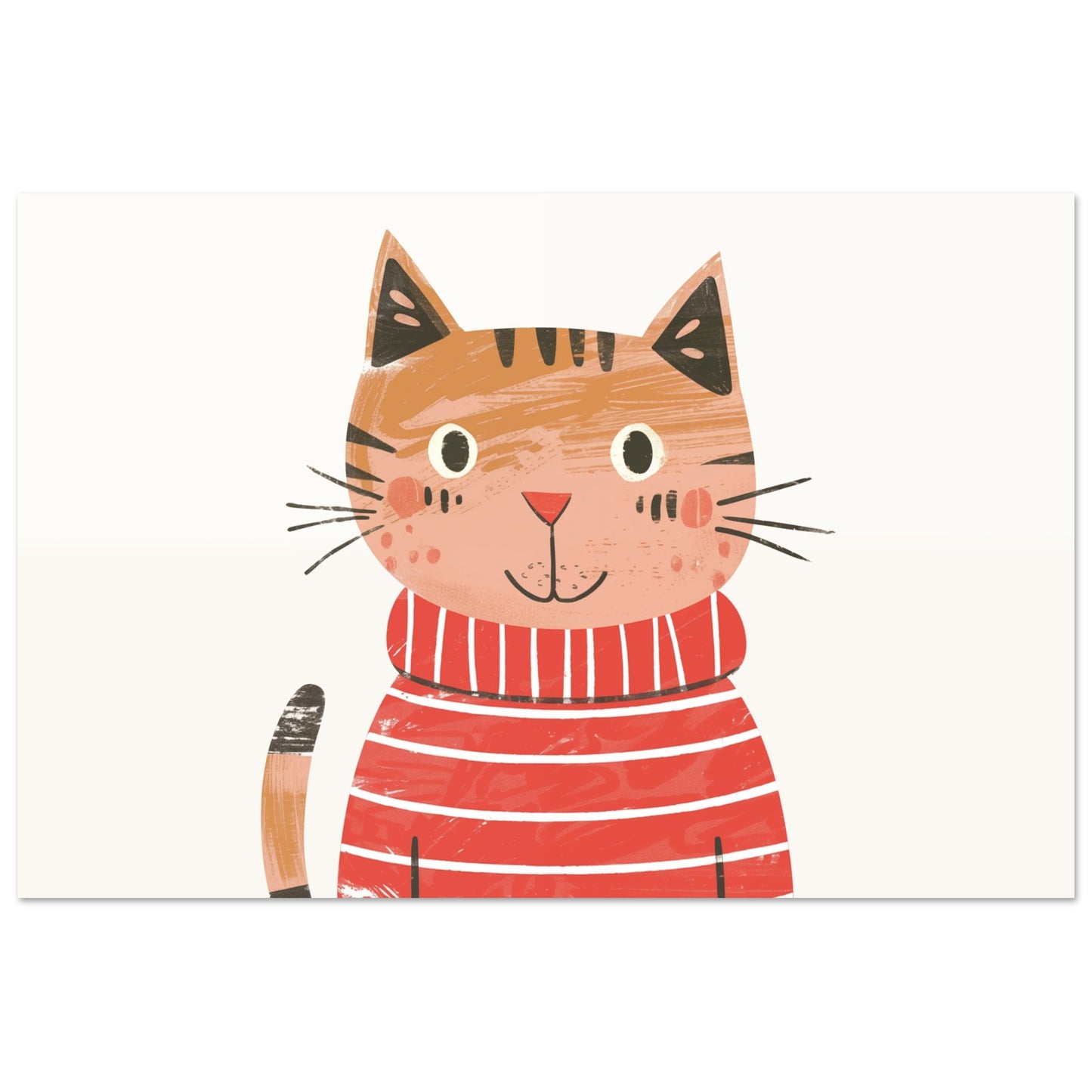Mona die schelmische Katze 60x90 cm - Pixara