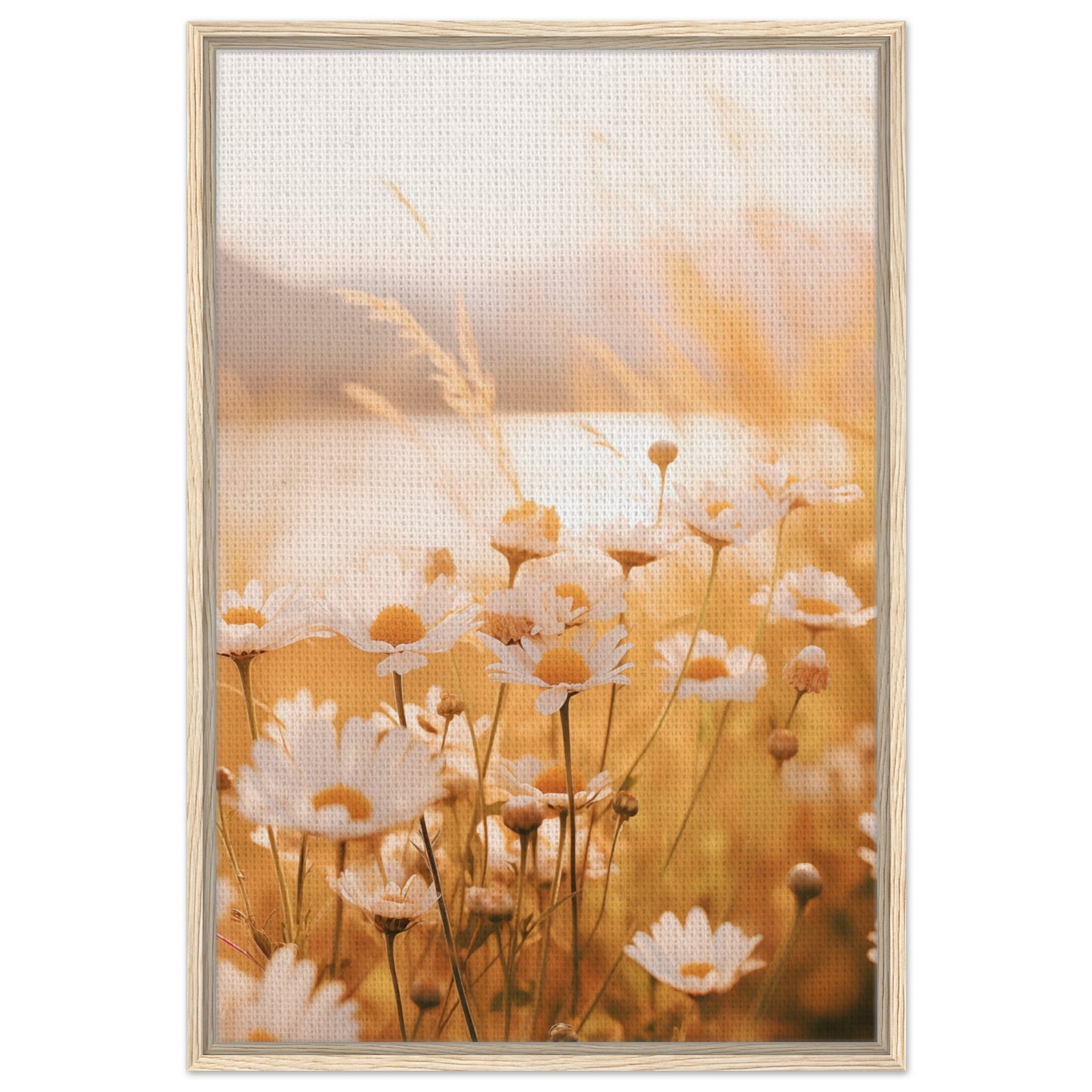 Abendleuchten | Gerahmte Leinwand Holzrahmen 60x90 cm - Pixara