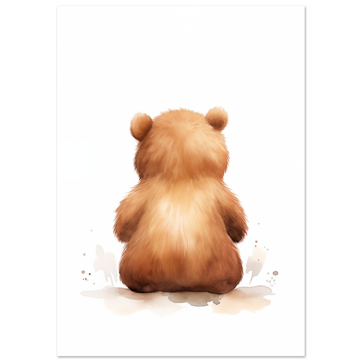 "Cubby", der Schmusebär Poster A4 21x29.7 cm - Pixara
