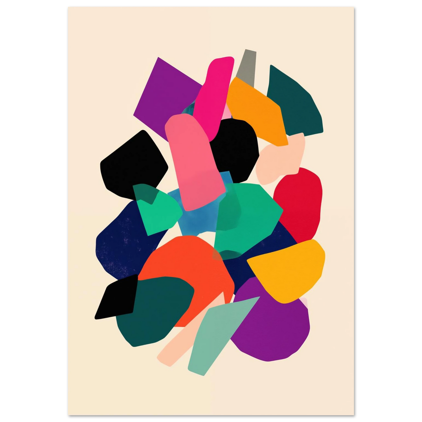 Farbfragment No. 01 Poster 70x100 cm - Pixara