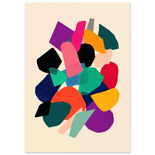 Farbfragment No. 01 Poster 70x100 cm - Pixara