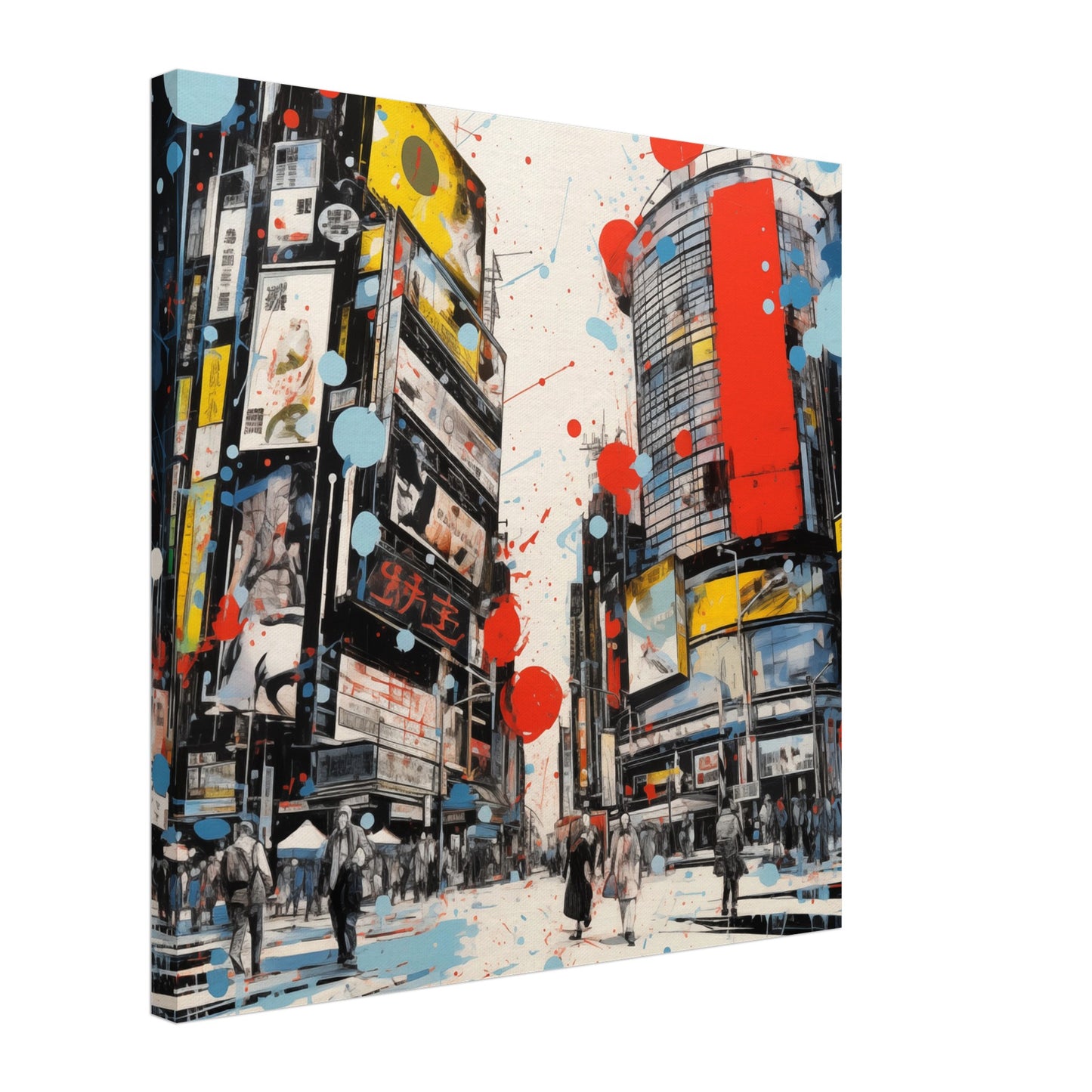 Pulsierendes Shibuya Leinwand 50x50 cm - Pixara