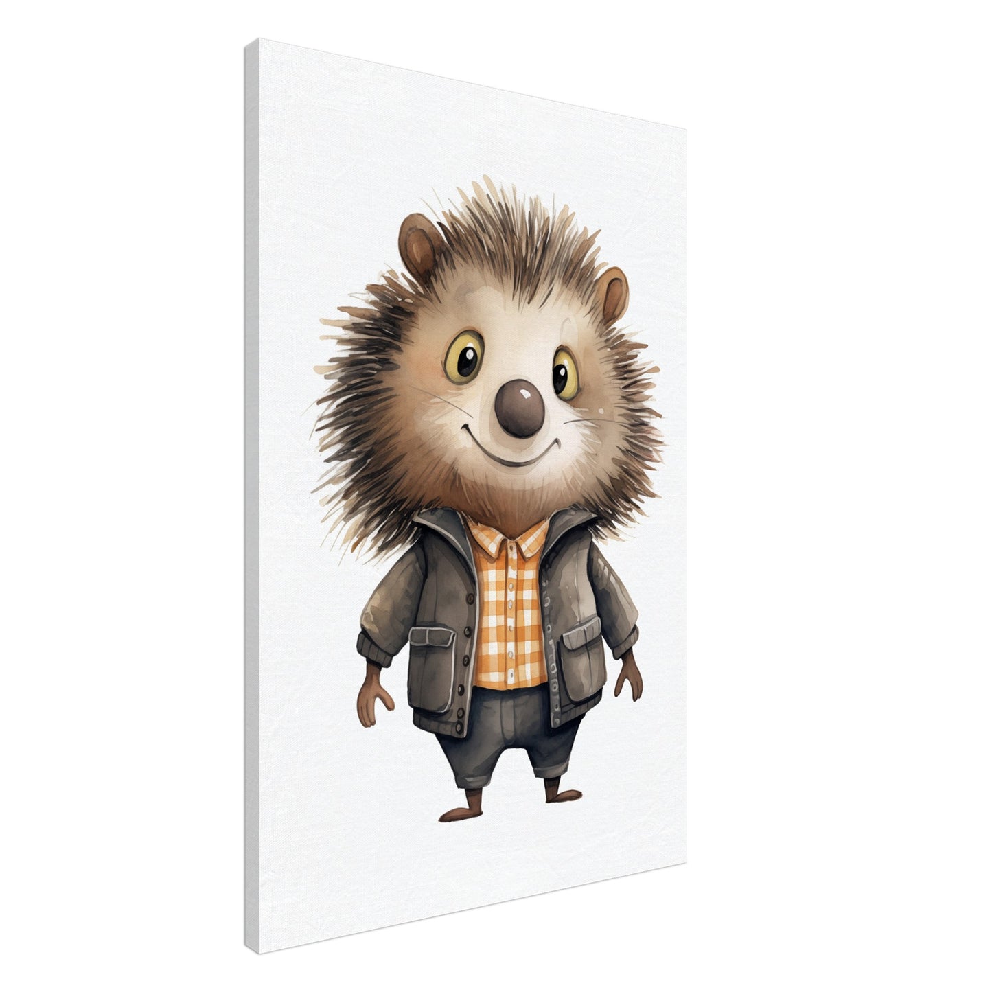 Stachelschwein "Piet" Leinwand 60x90 cm - Pixara