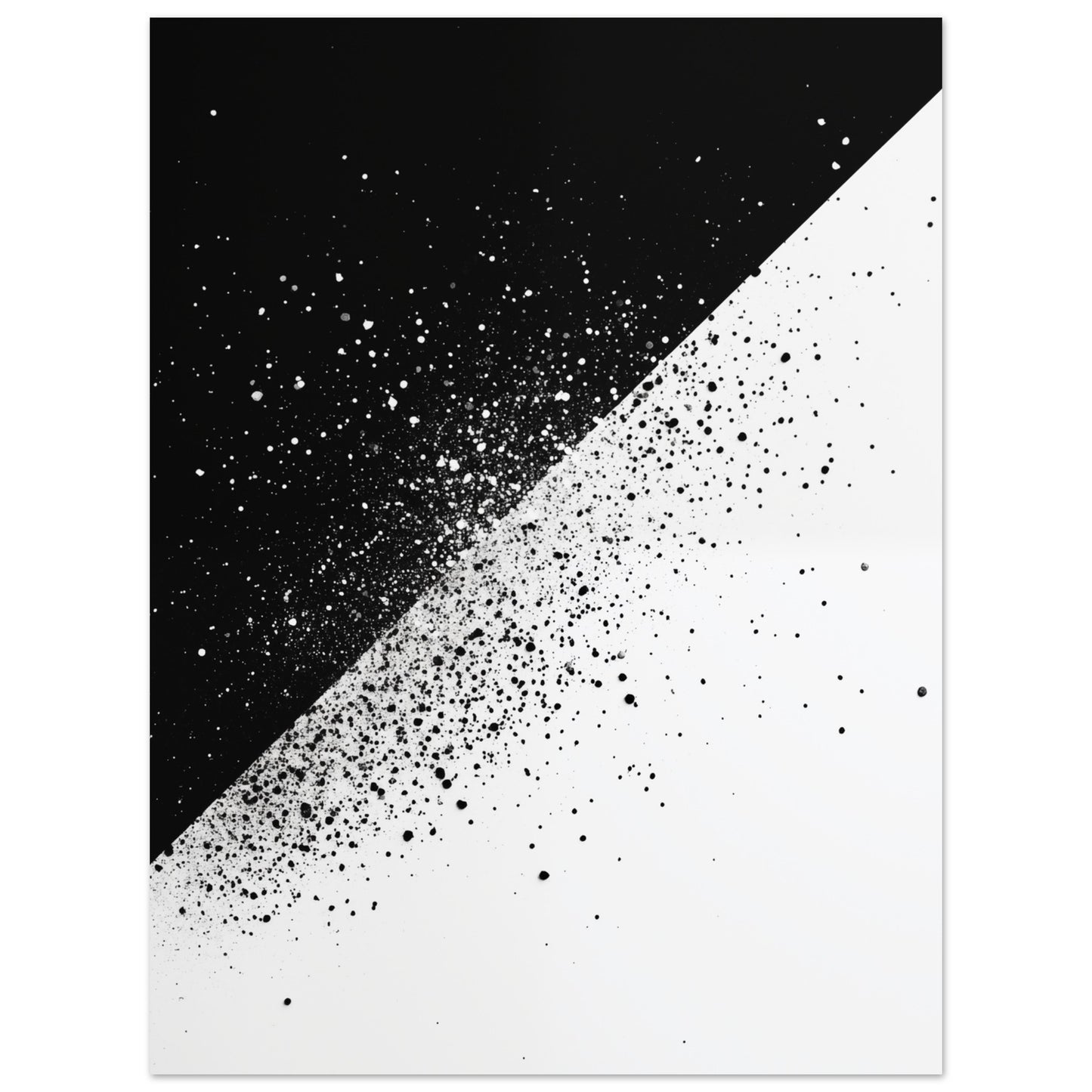 Schwarz-Weiß-Splitter 2 Poster 30x40 cm - Pixara
