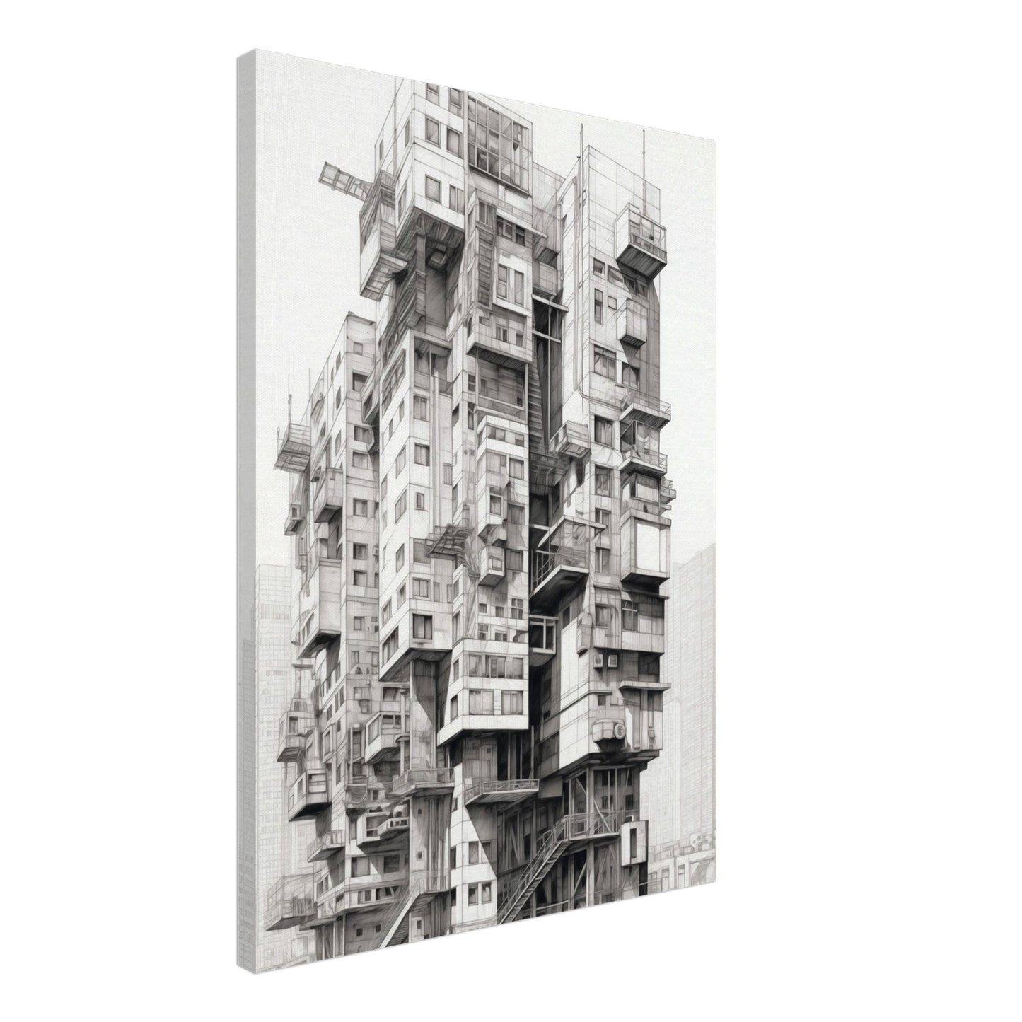 Urban Labyrinth Leinwand 50x70 cm - Pixara