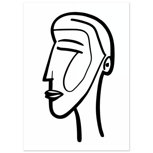 Essenz des Profils Poster 50x70 cm - Pixara
