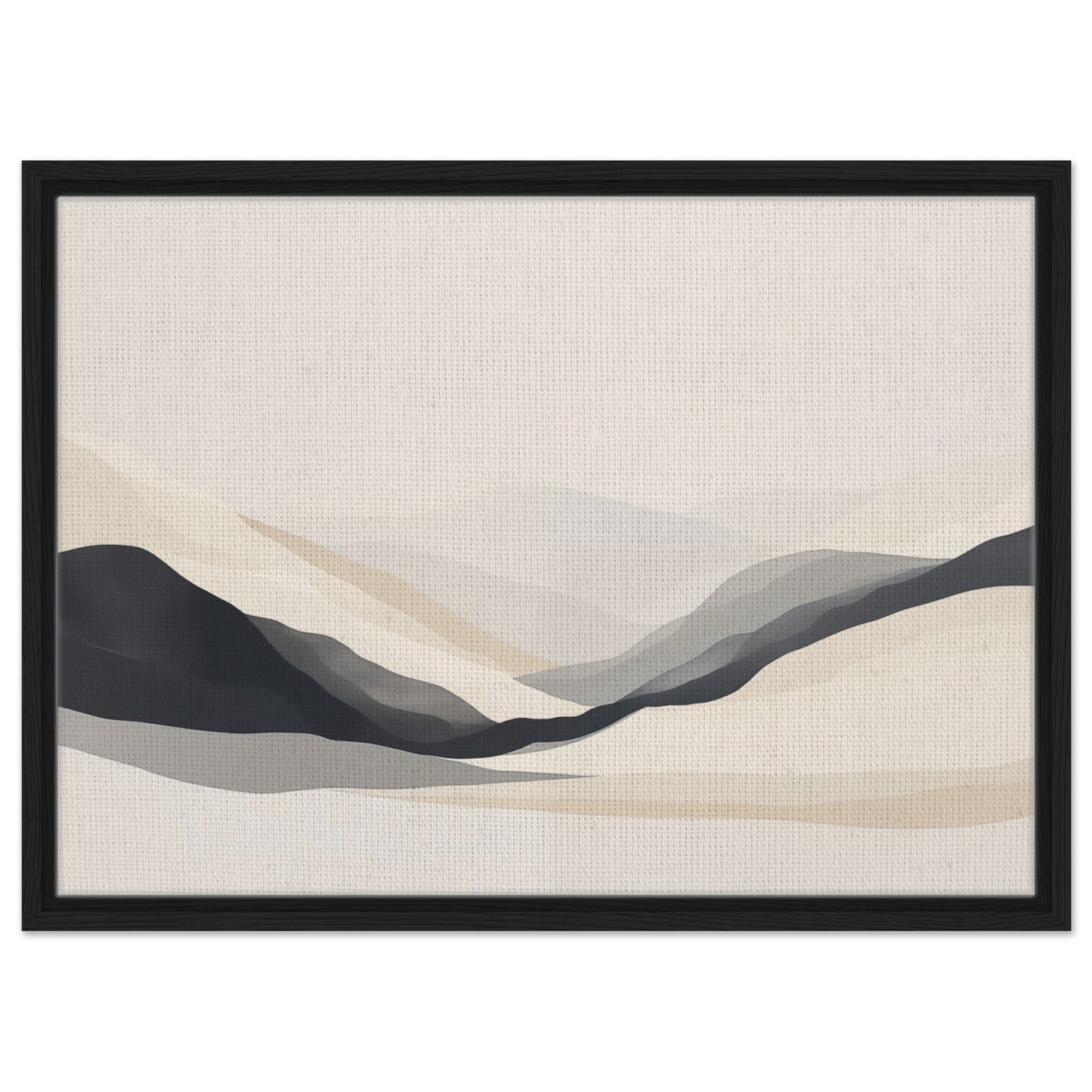 Whispers of the Valley | Gerahmte Leinwand Schwarzer Rahmen 50x70 cm - Pixara