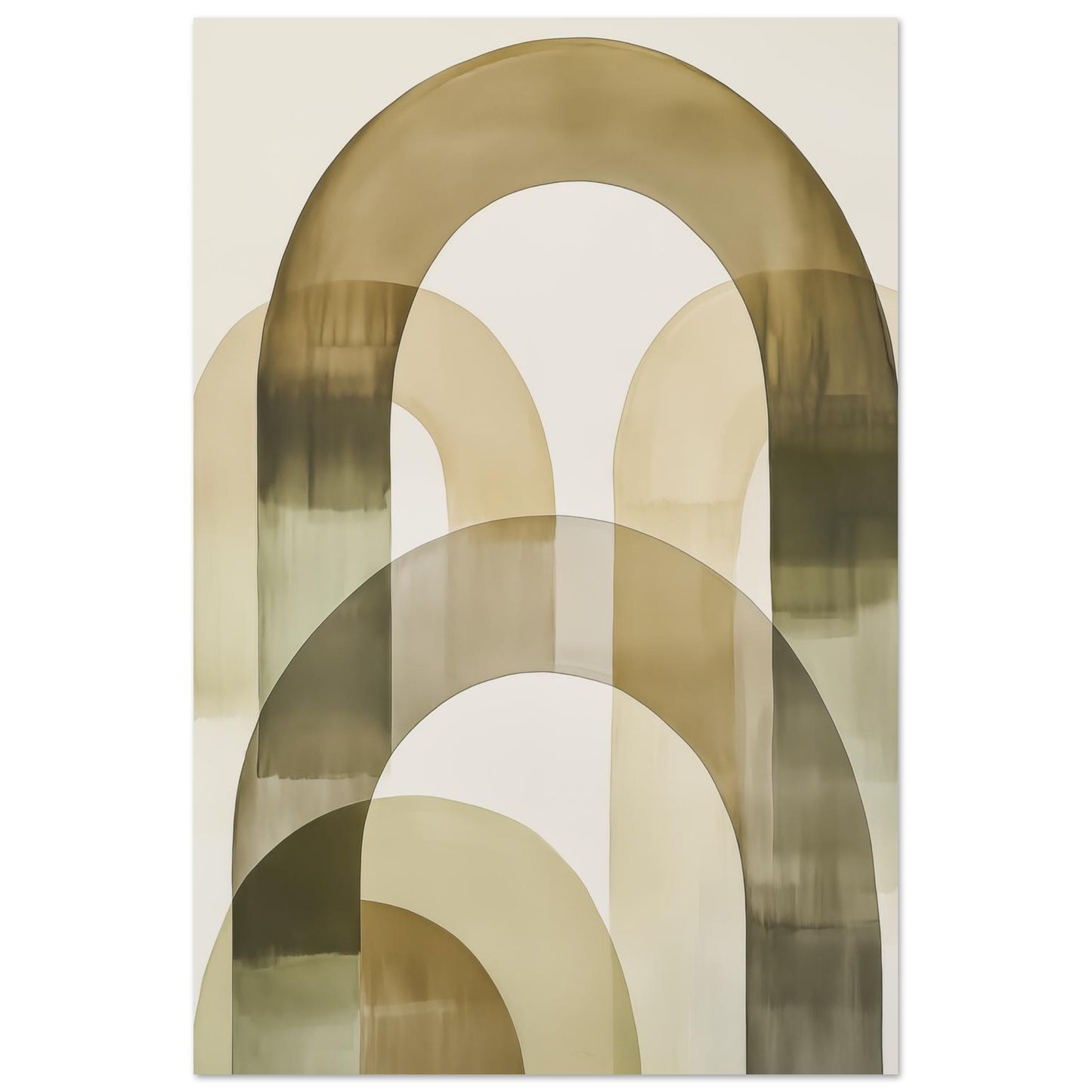 Sanfte Bögen – Minimalistische abstrakte Architektur 60x90 cm - Pixara
