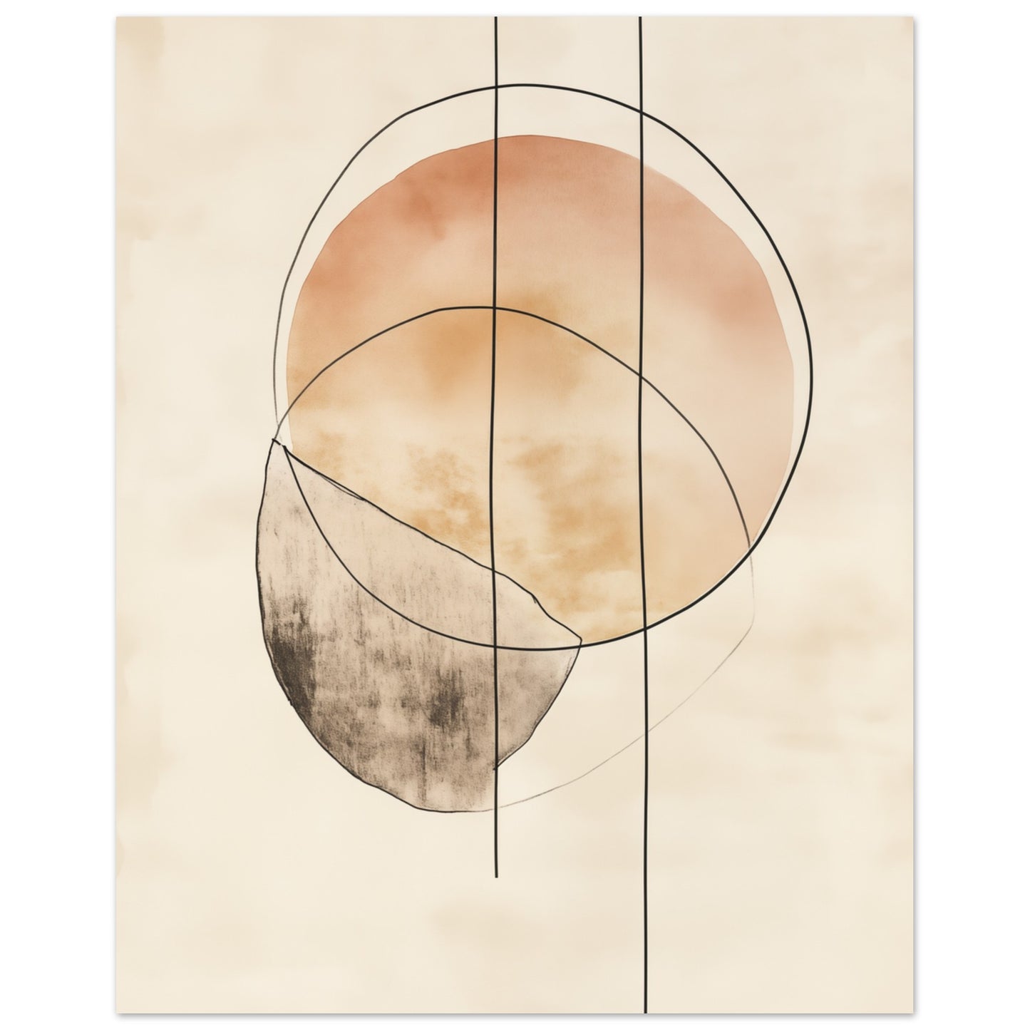 Harmonie der Linien Poster 20x25 cm - Pixara