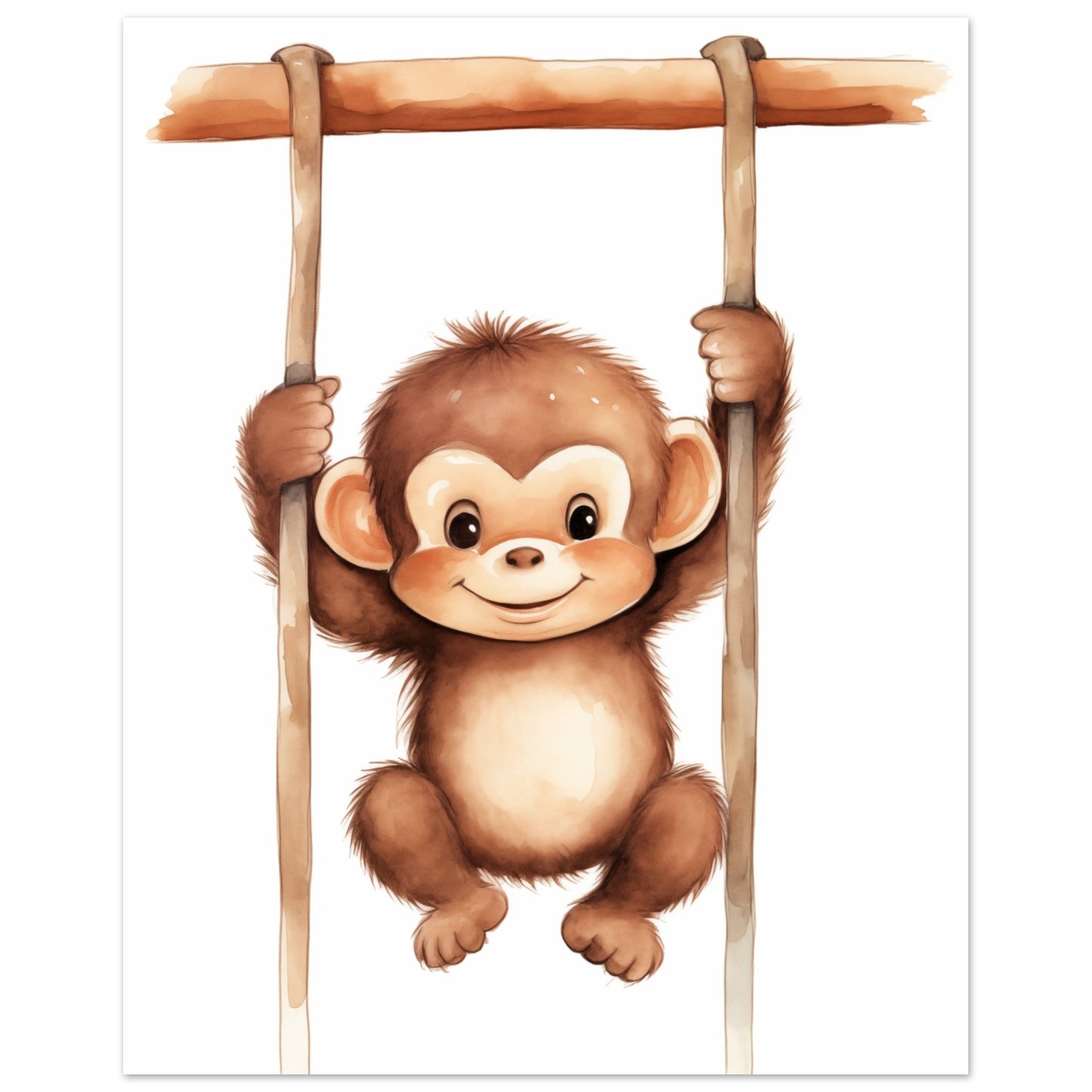 "Chip", der freche Affe Poster 40x50 cm - Pixara