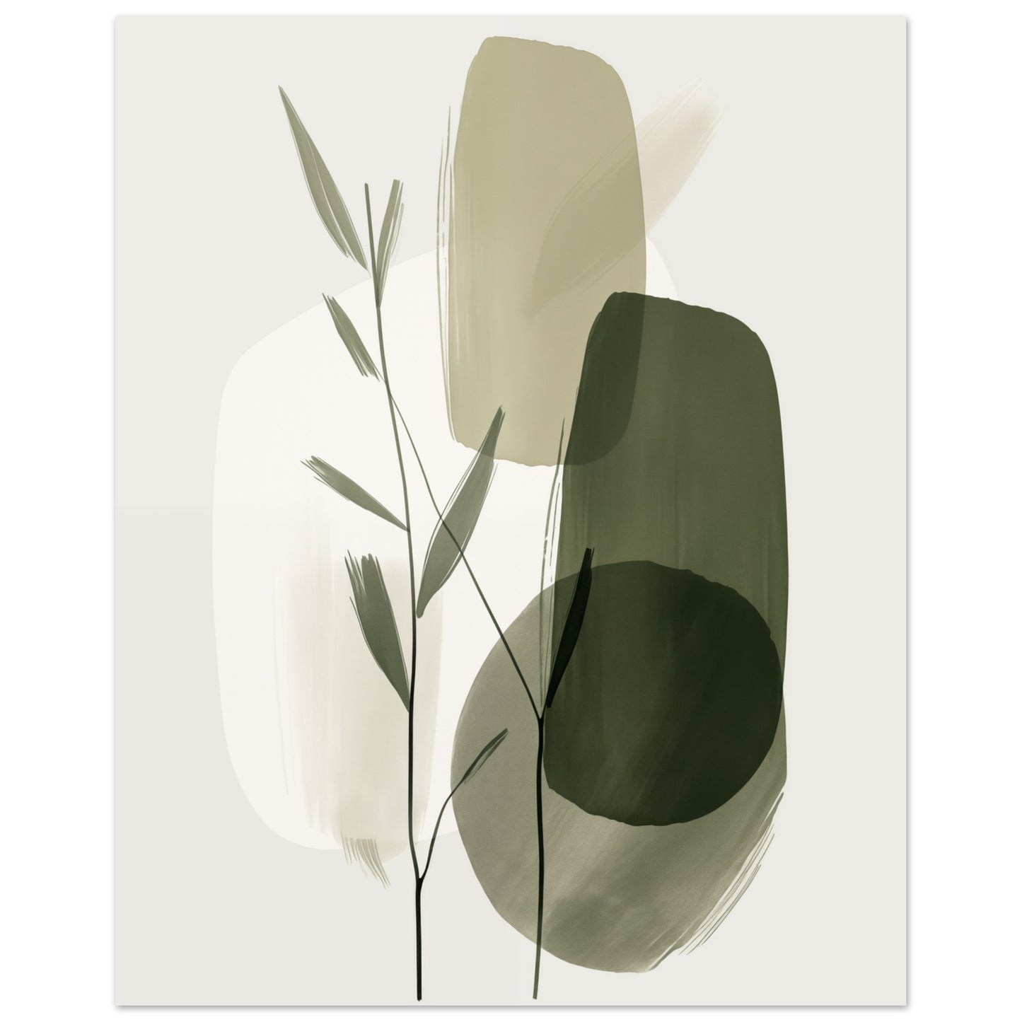 Harmonie des Wachstums Premium Poster auf mattem Papier 40x50 cm 16x20″ - Pixara