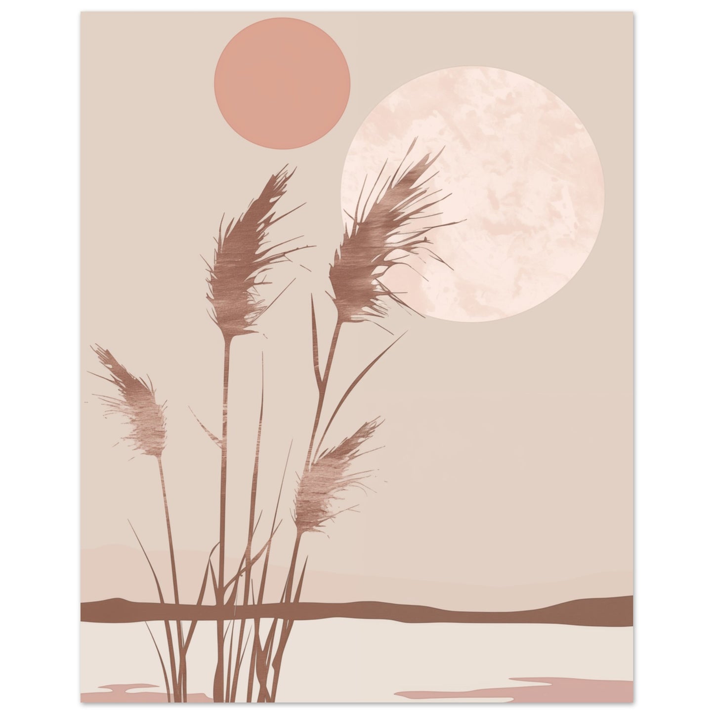 Doppelmond über den Dünen 20x25 cm - Pixara