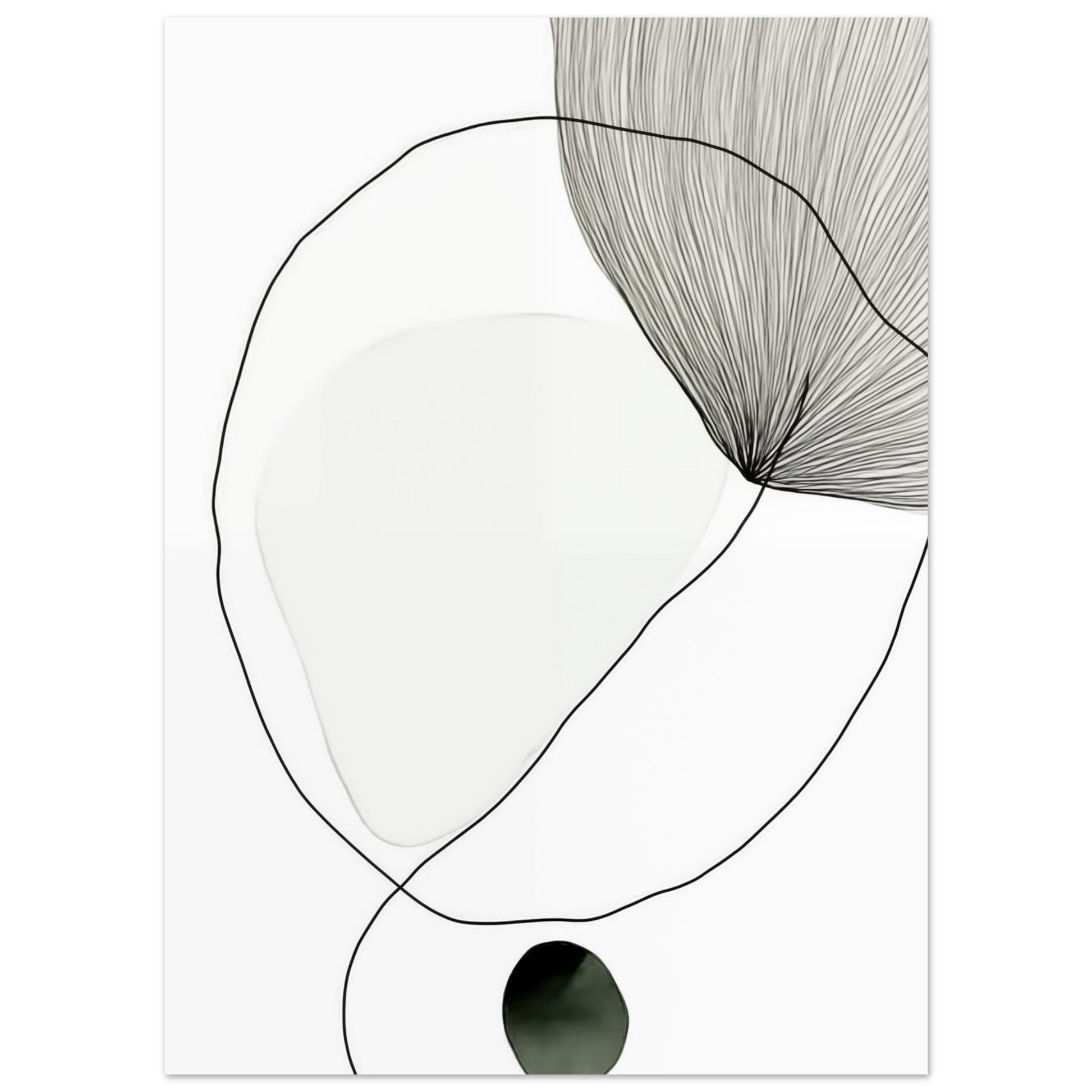 Hauch der Stille – Abstrakte Formenspielerei 13x18 cm - Pixara