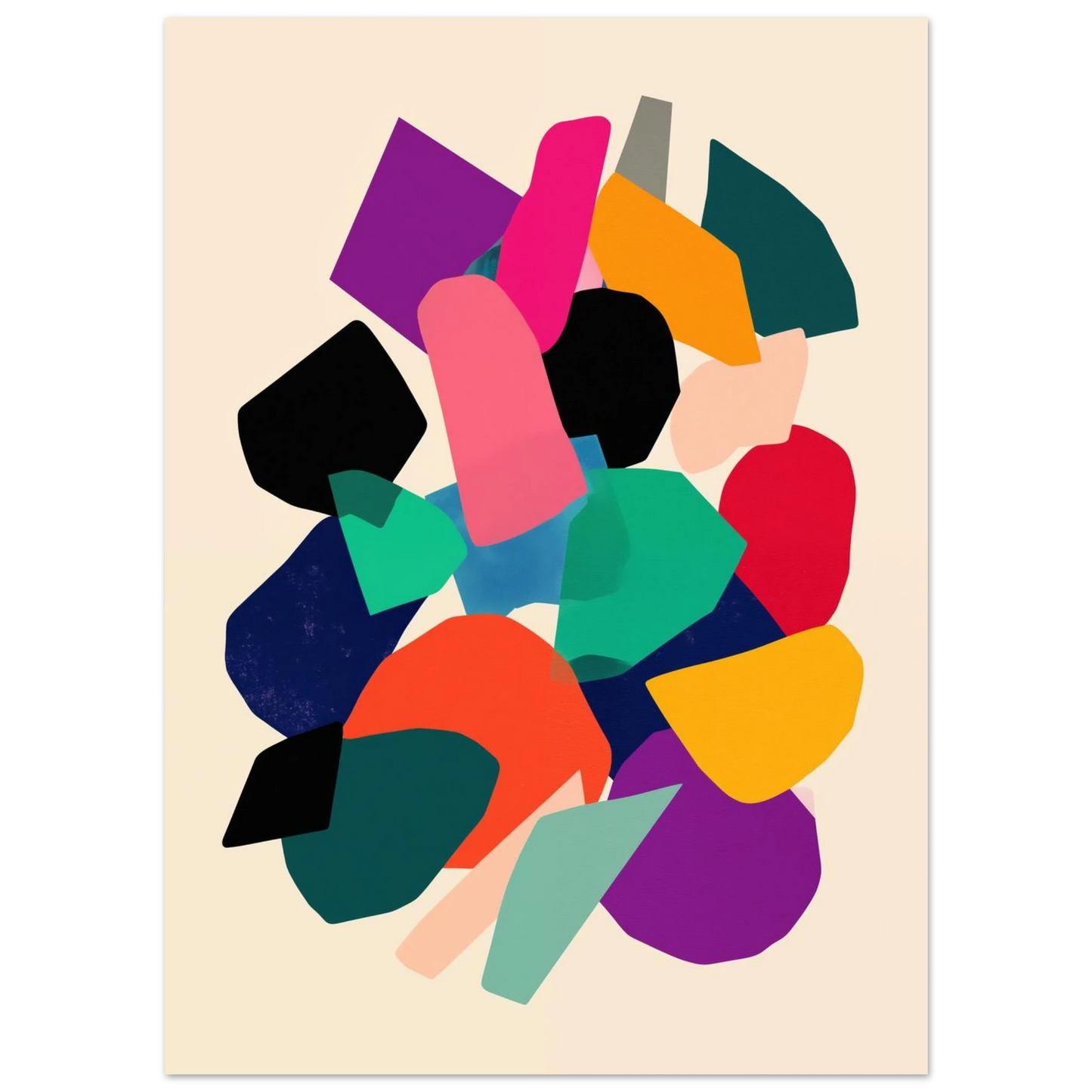 Farbfragment No. 01 Poster 13x18 cm - Pixara