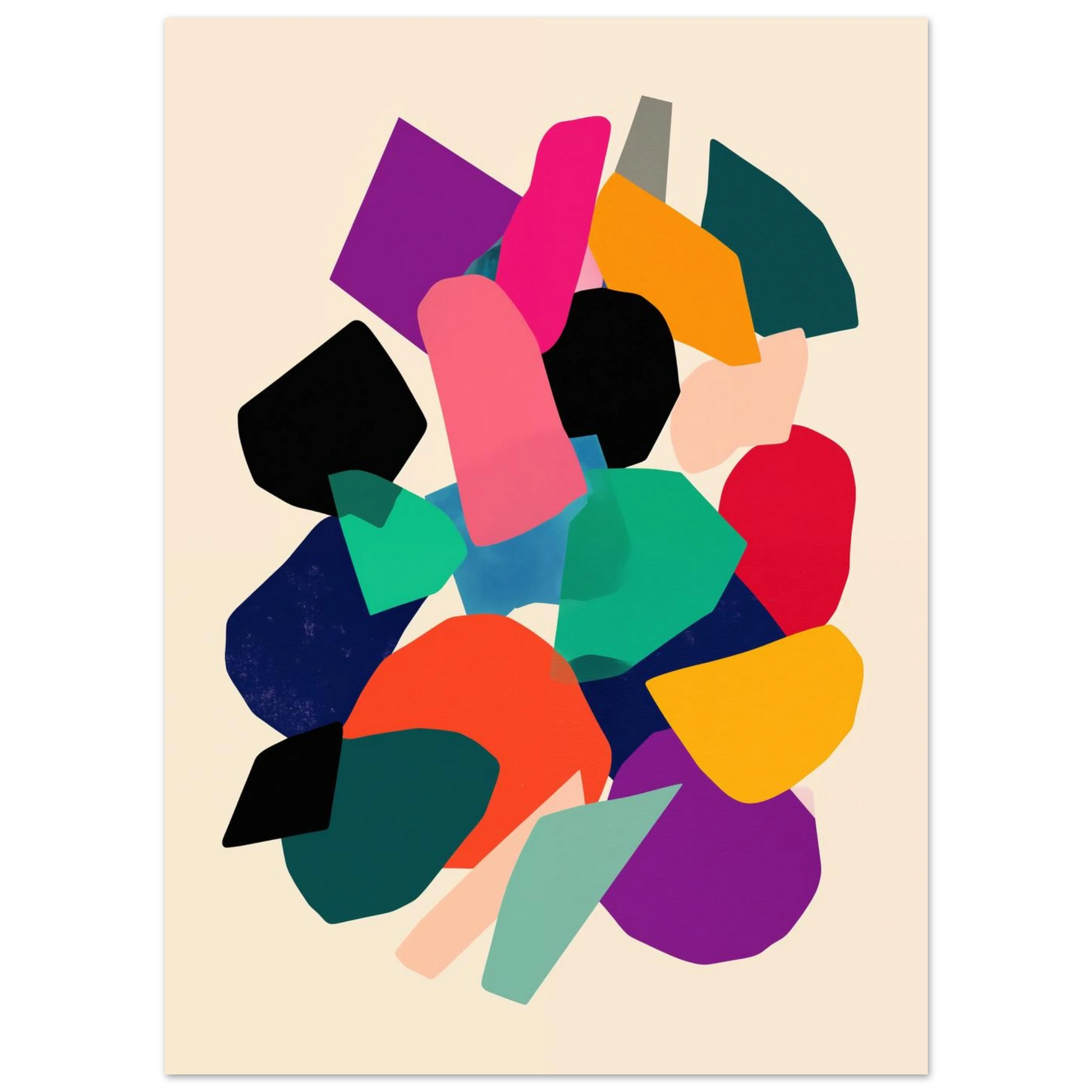 Farbfragment No. 01 Poster 13x18 cm - Pixara