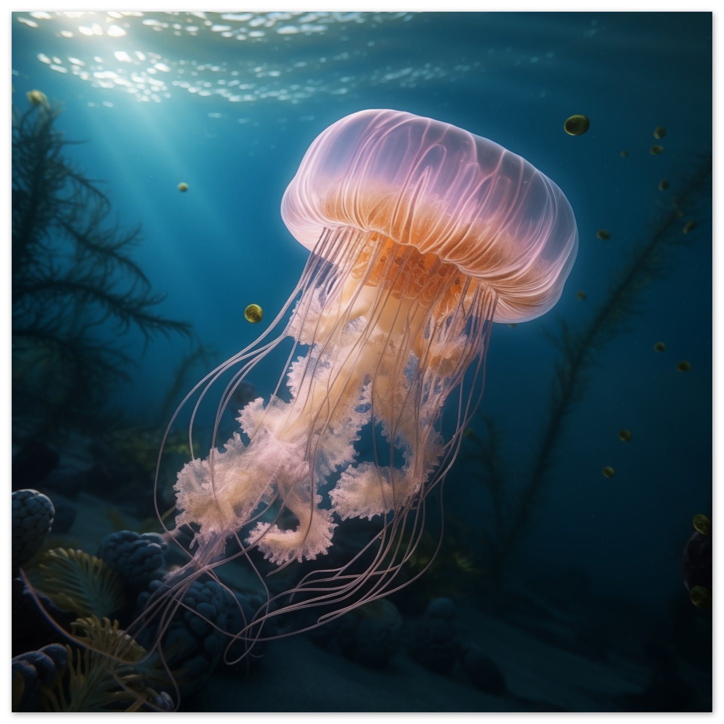 Tanz der Tiefsee Poster 25x25 cm - Pixara