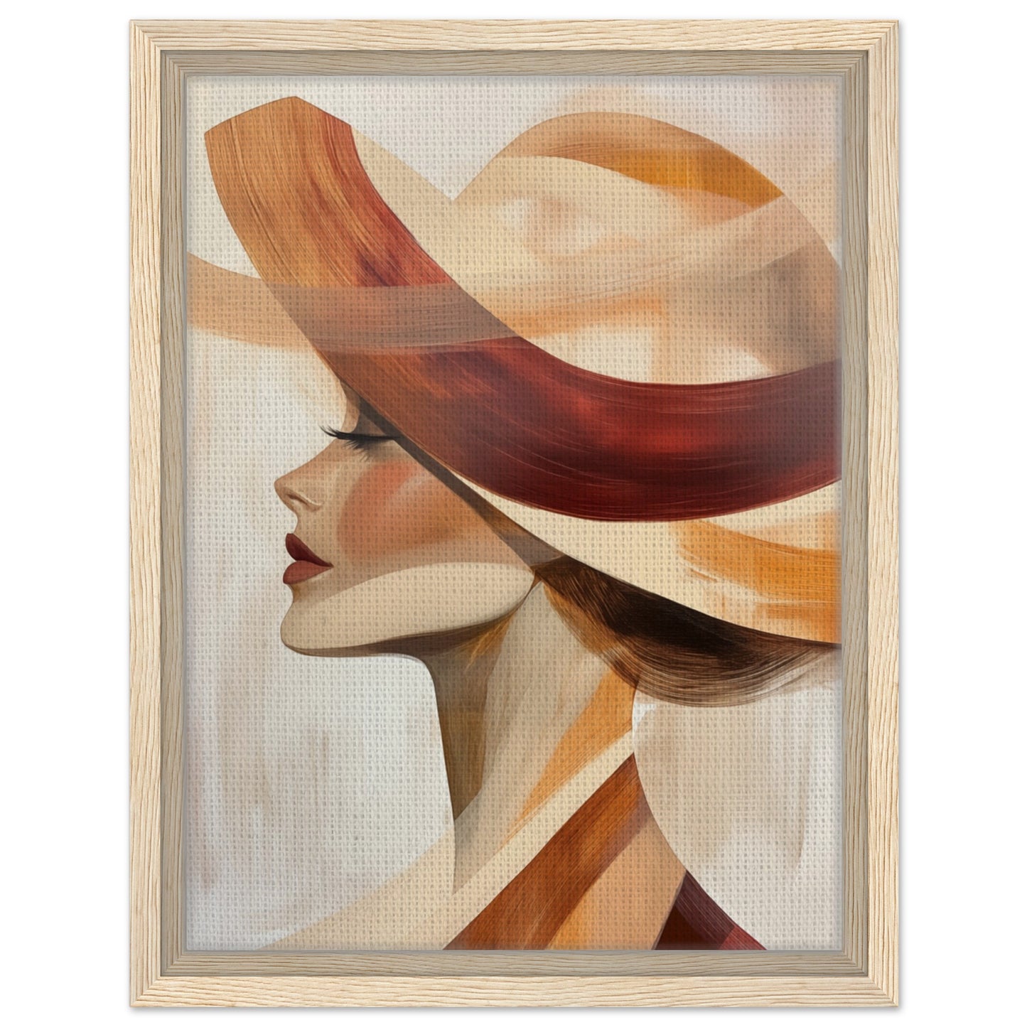 Fließende Formen - Gerahmte Leinwand Holzrahmen 30x40 cm - Pixara