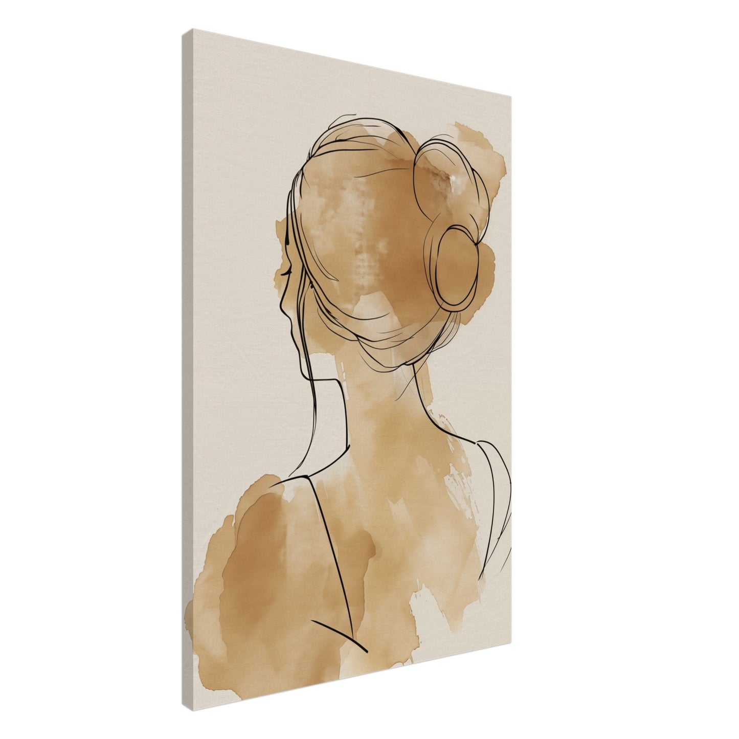 Goldene Reflexion Leinwand 60x90 cm - Pixara