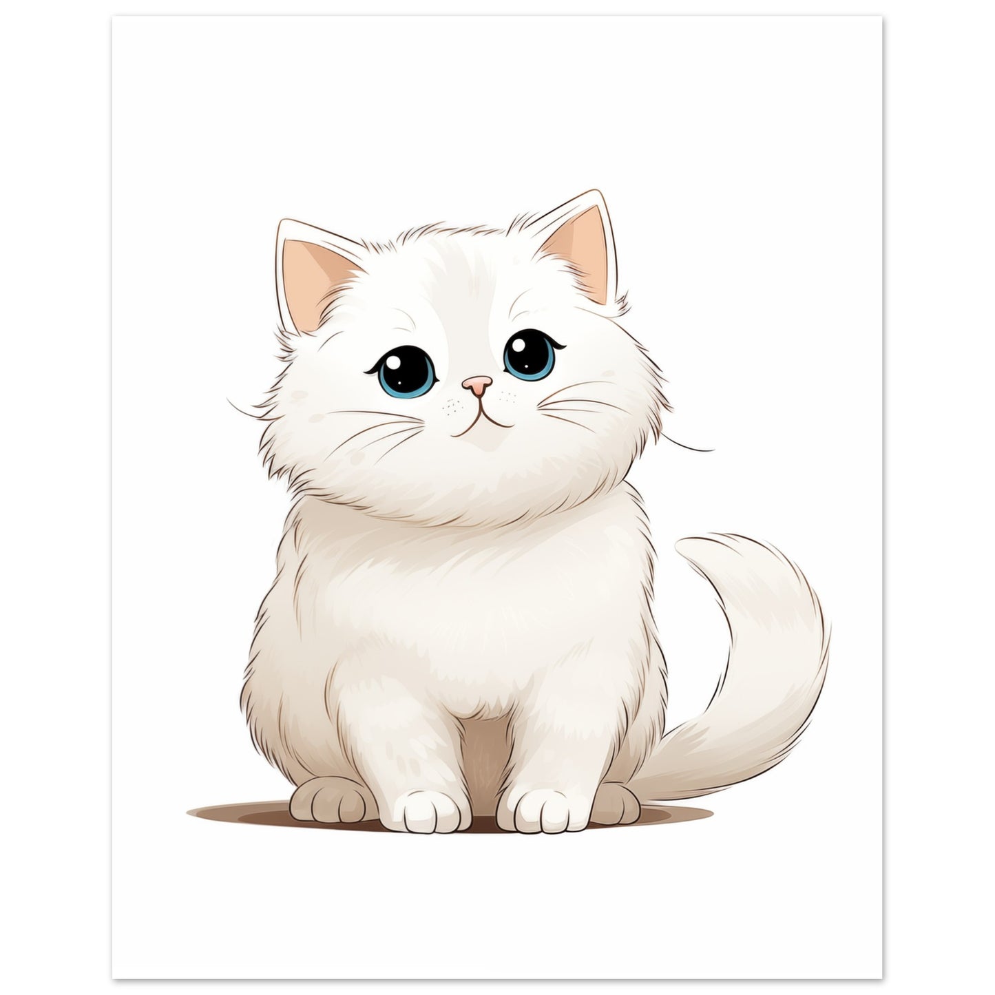 Kätzchen "Cuddles" Poster 20x25 cm - Pixara
