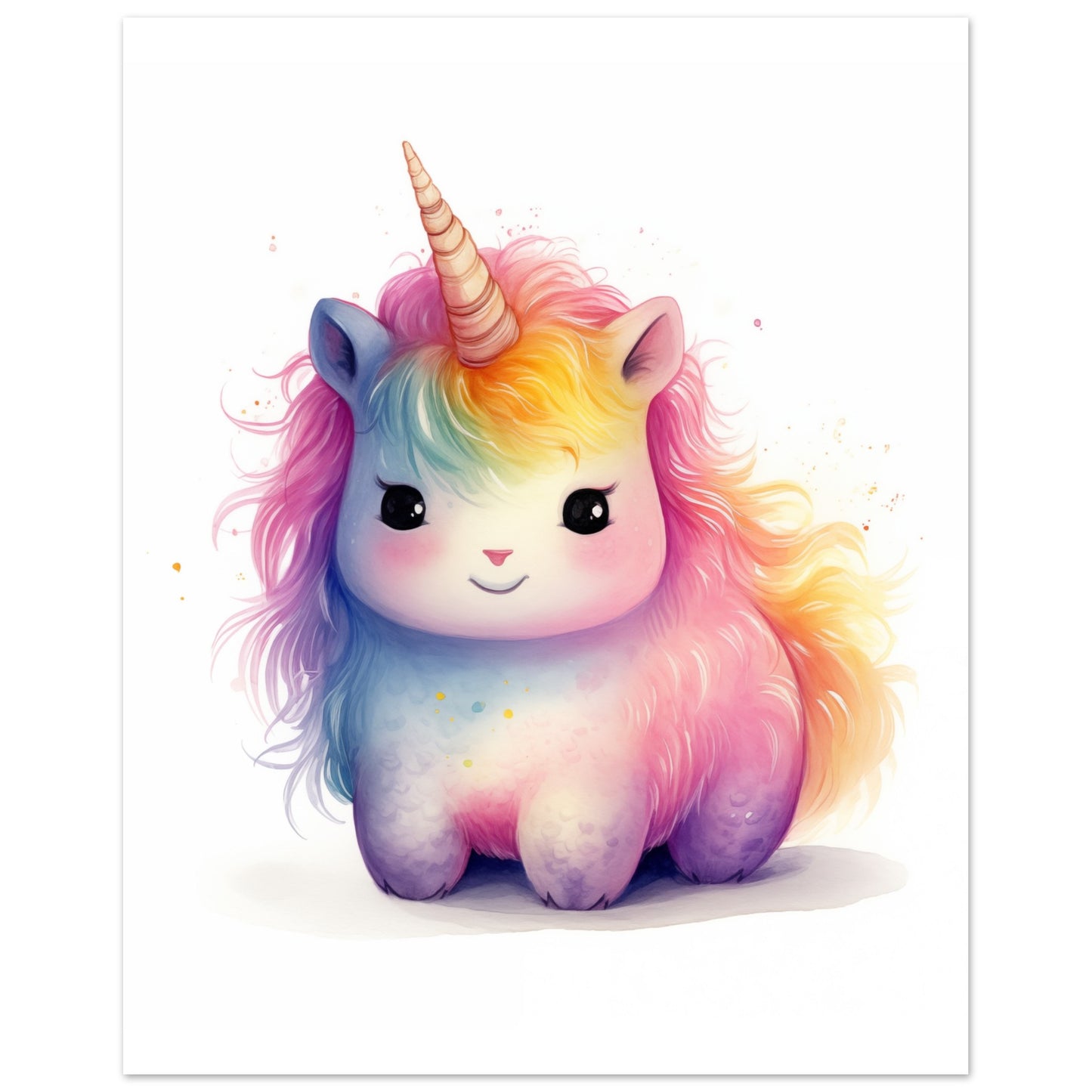 Einhorn "Luna" Poster 40x50 cm - Pixara