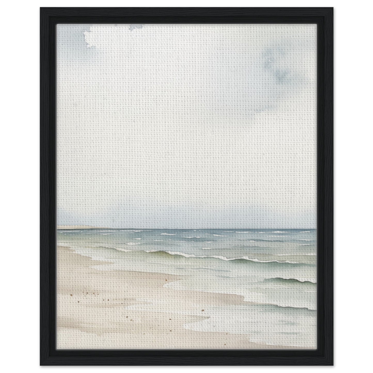 Meeresblick | Gerahmte Leinwand Schwarzer Rahmen 40x50 cm - Pixara