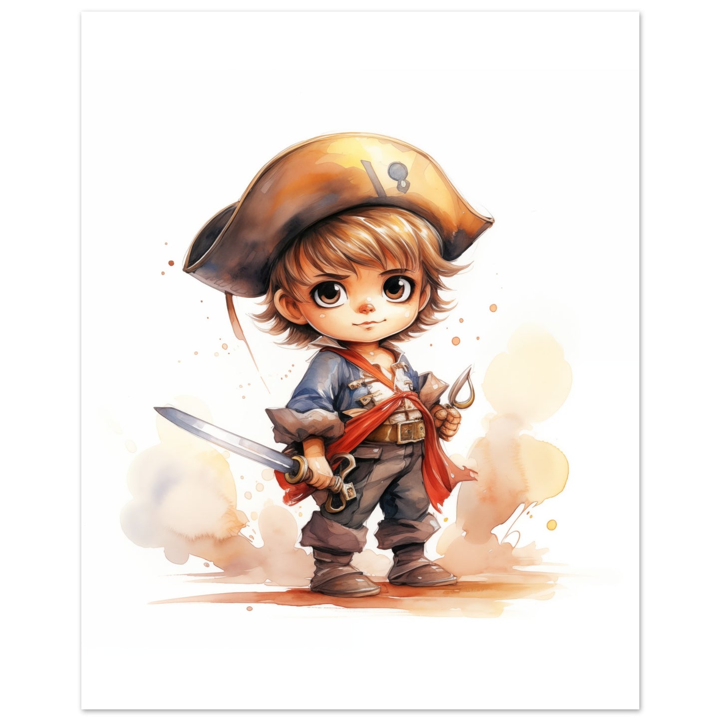Pirat "Pete" Poster 20x25 cm - Pixara