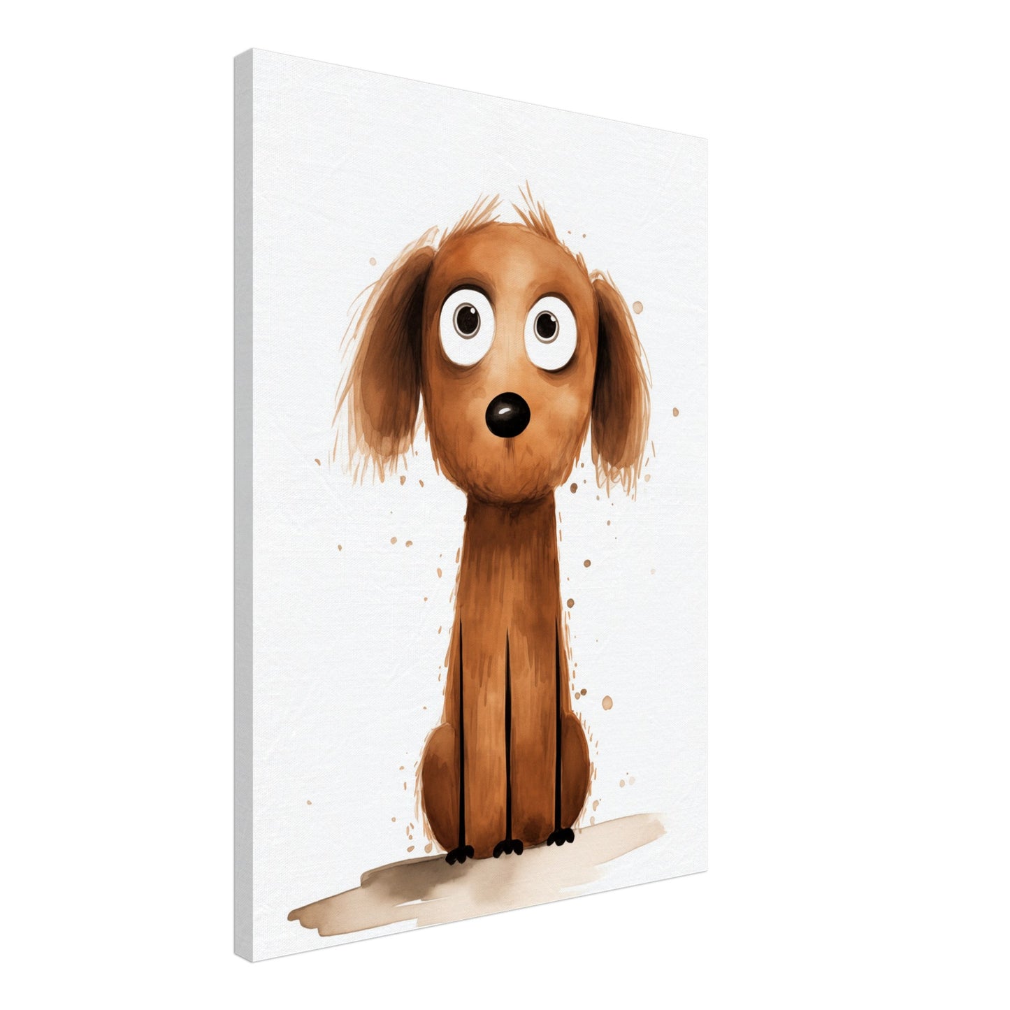 "Buddy", der Wachsame Leinwand 50x70 cm - Pixara