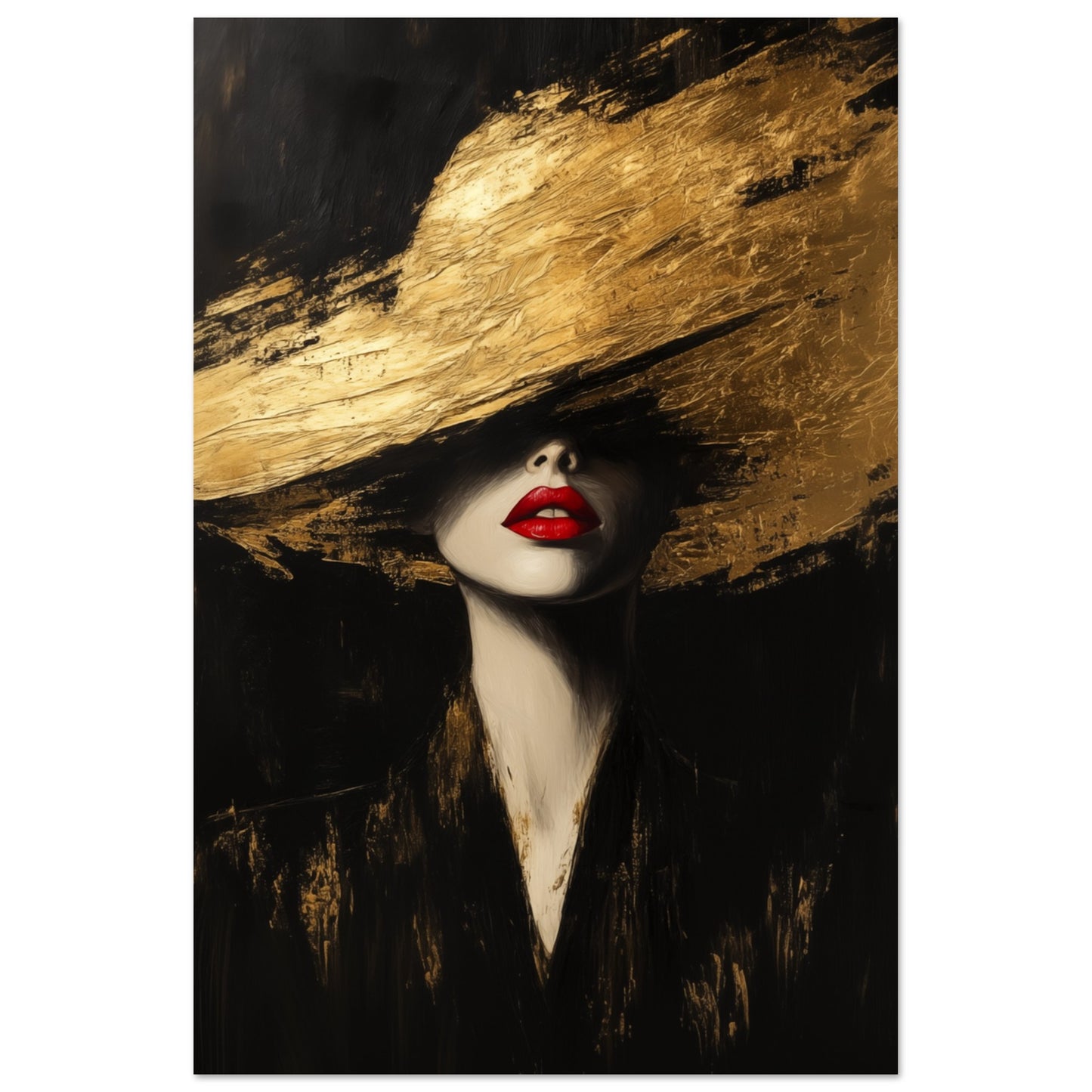 Goldene Eleganz Poster 60x90 cm - Pixara