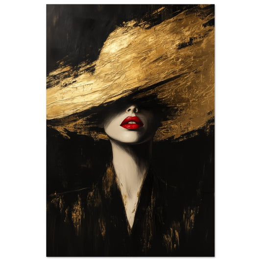 Goldene Eleganz Poster 60x90 cm - Pixara