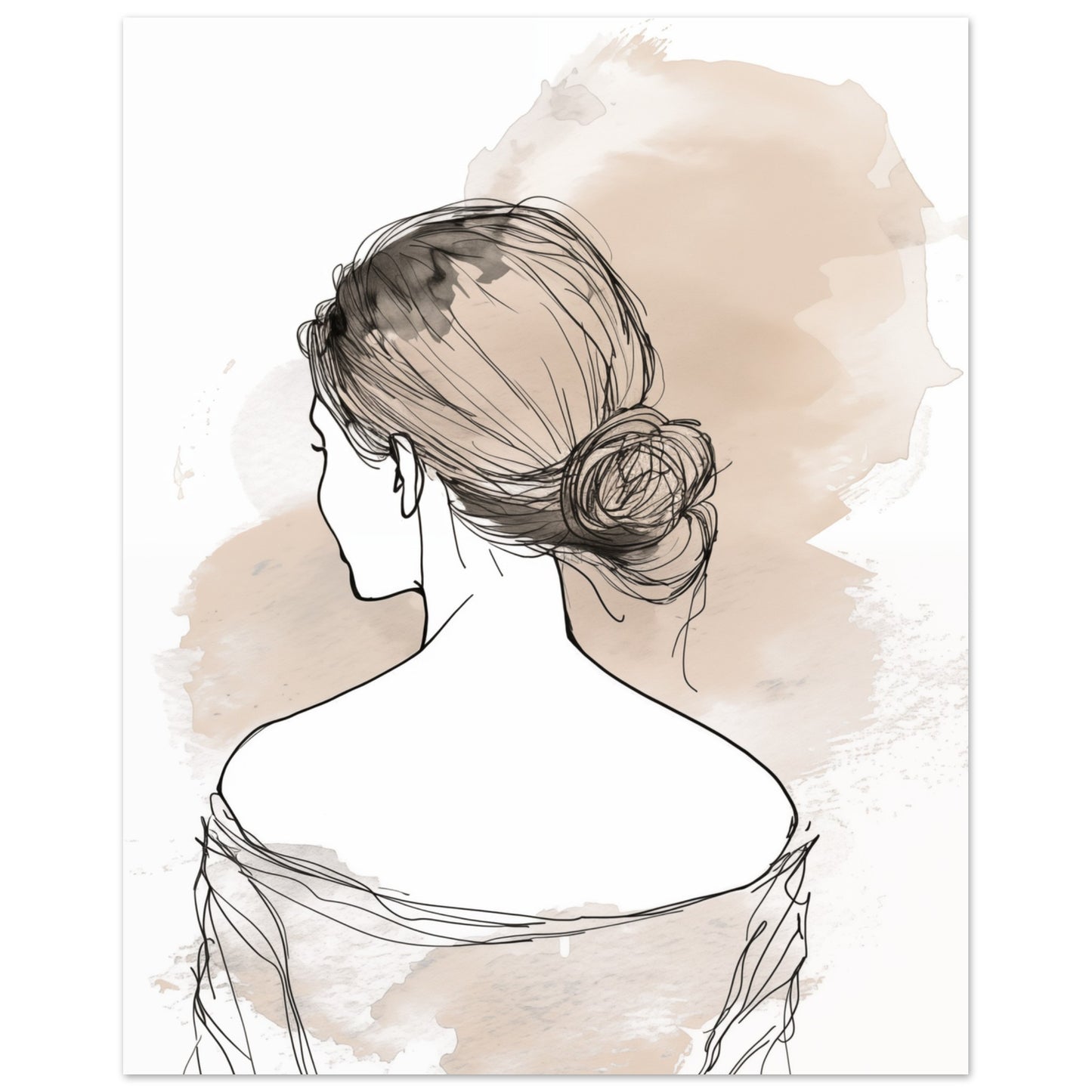 Elegantes Profil Poster 20x25 cm - Pixara