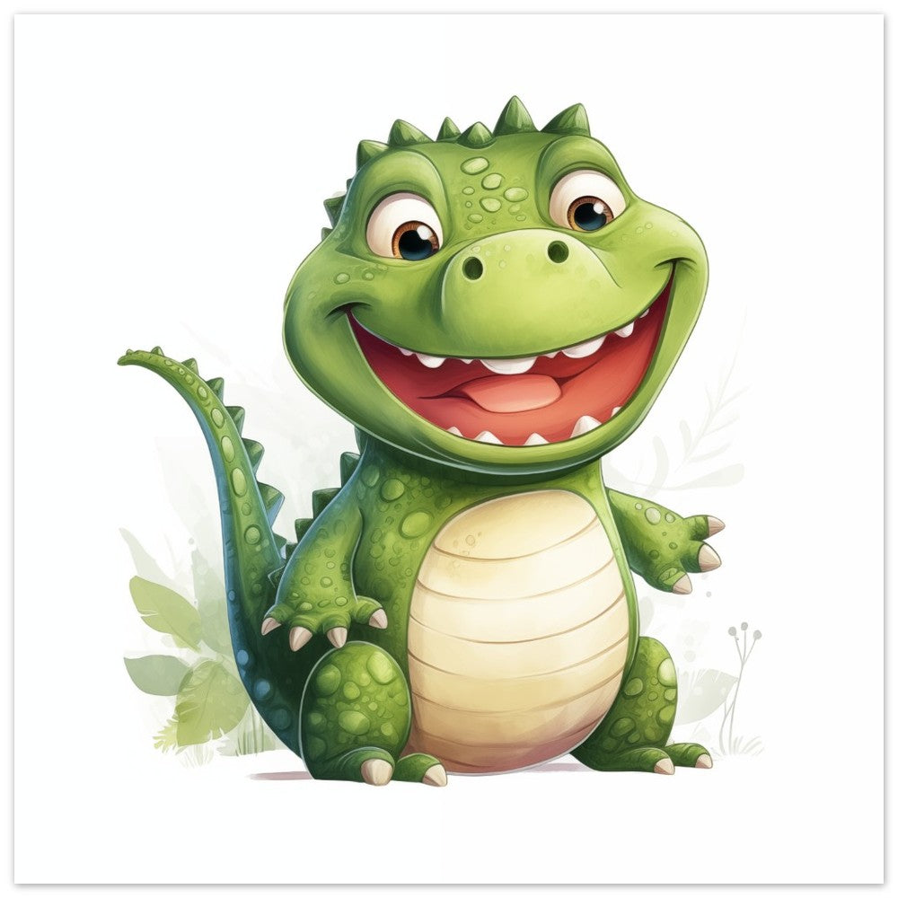 Krokodil "Kasper" Poster 25x25 cm - Pixara