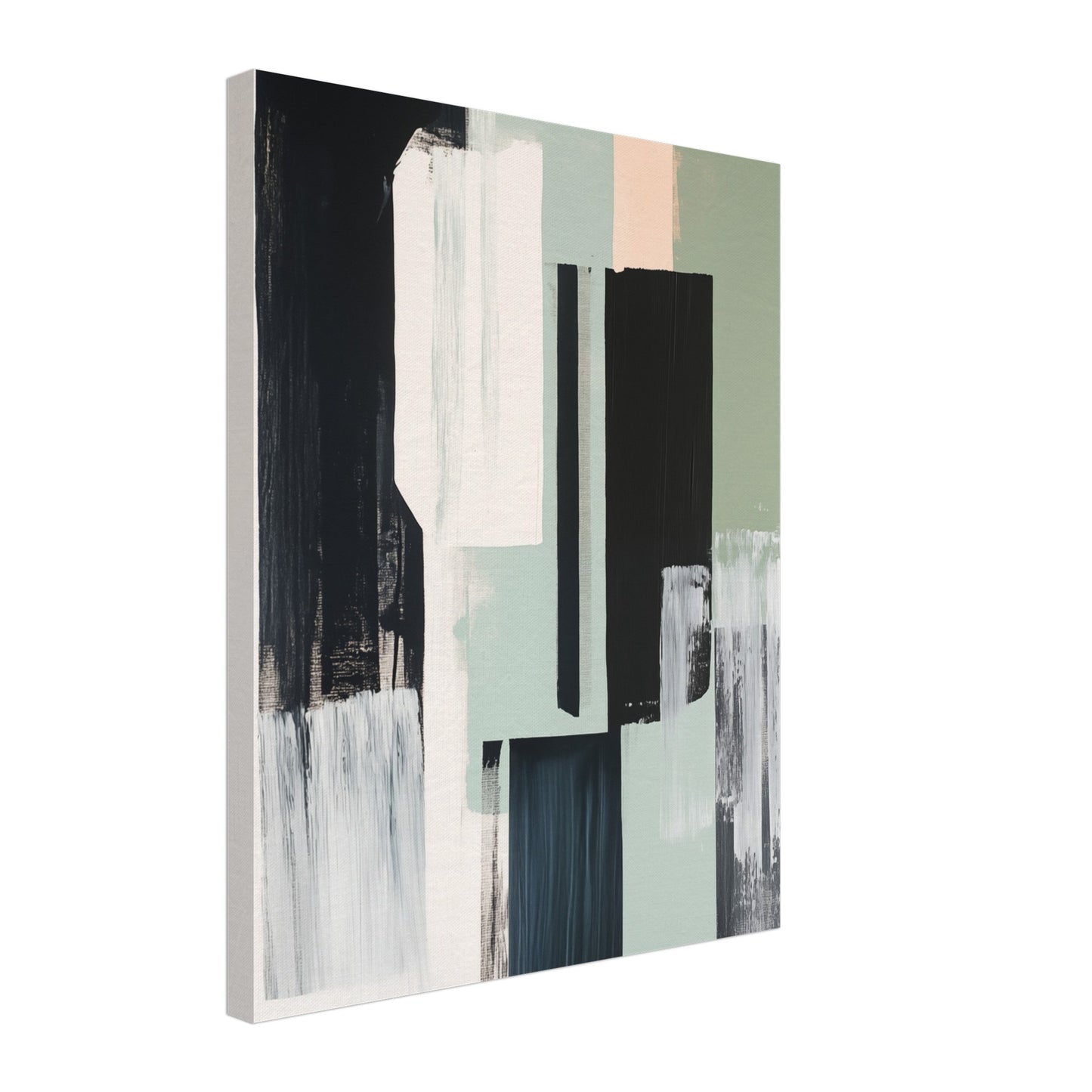 Urban Serenity – Abstrakte Komposition Leinwand 40x50 cm - Pixara