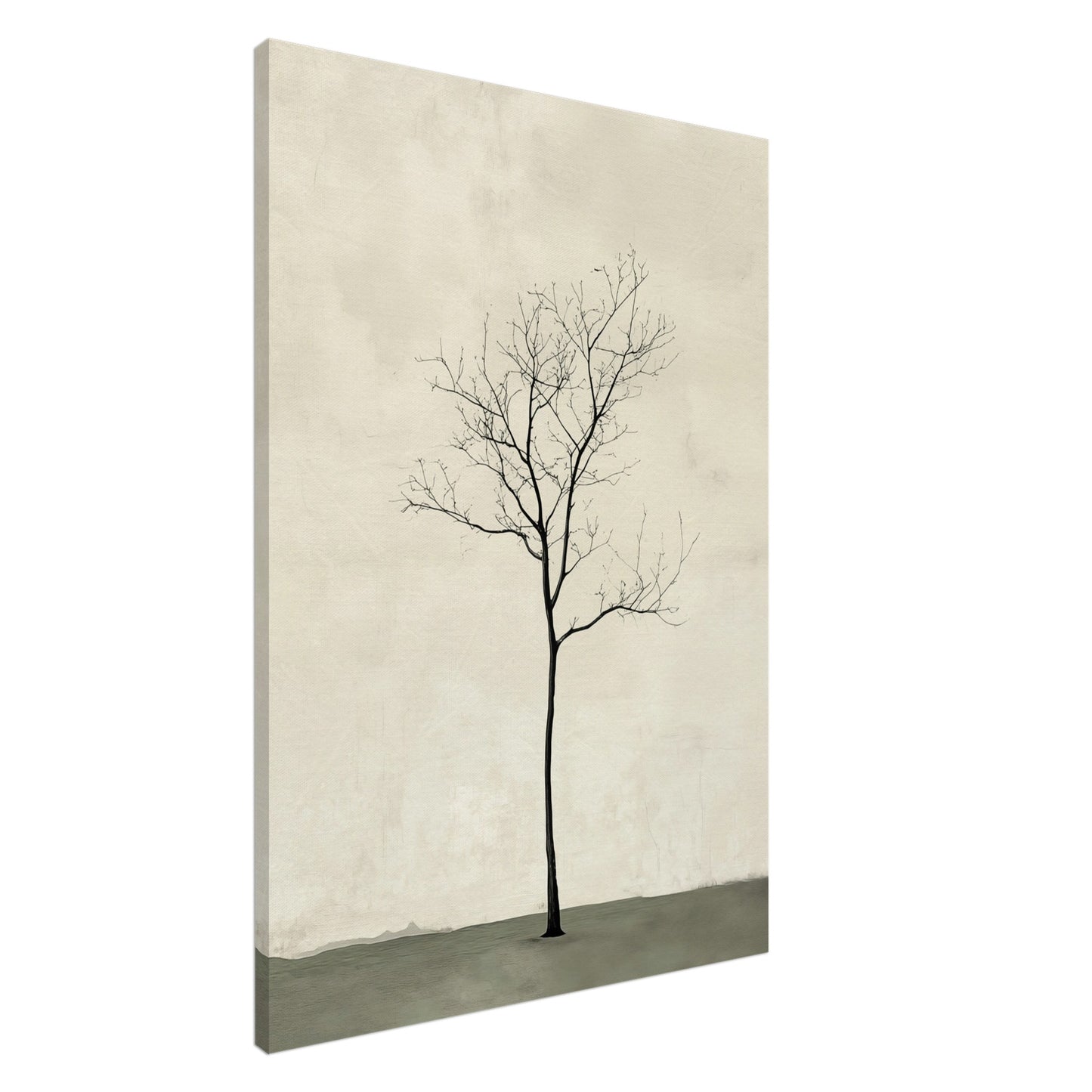 Baum in der Stille Leinwand 70x100 cm - Pixara