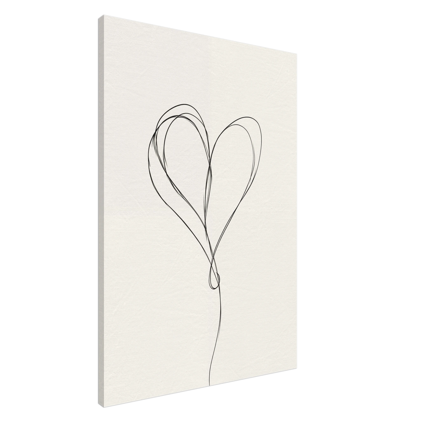 One-Line Love Leinwand 70x100 cm - Pixara