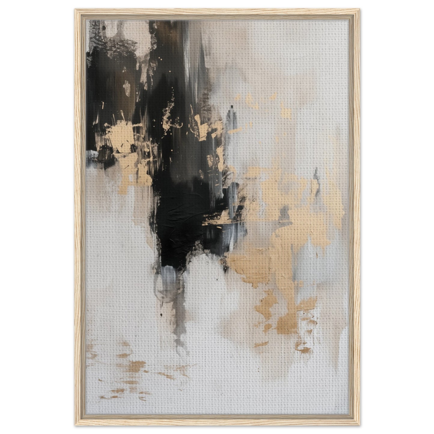 Modern Luxe Abstract | Gerahmte Leinwand Holzrahmen 60x90 cm - Pixara