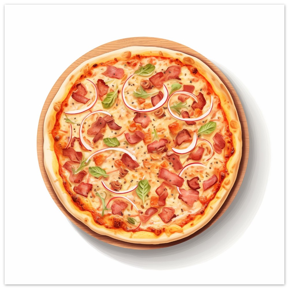 Klassische Pizza Poster 50x50 cm - Pixara